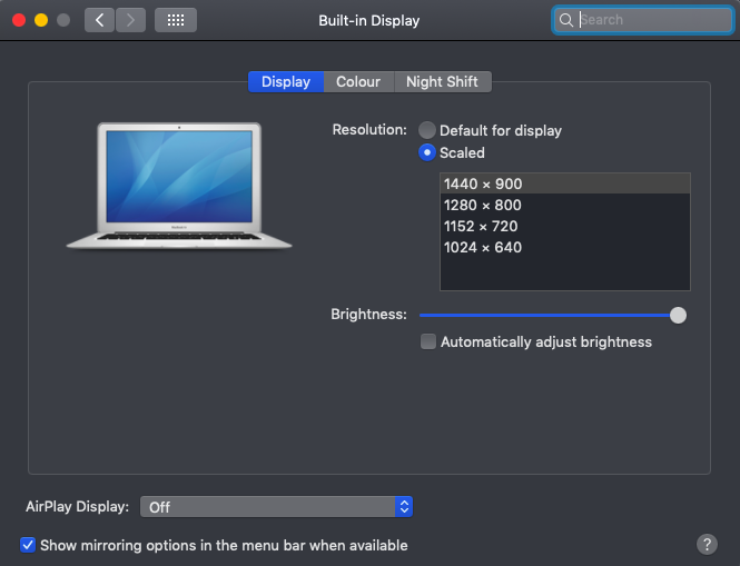 how to reduce font size on mac screen