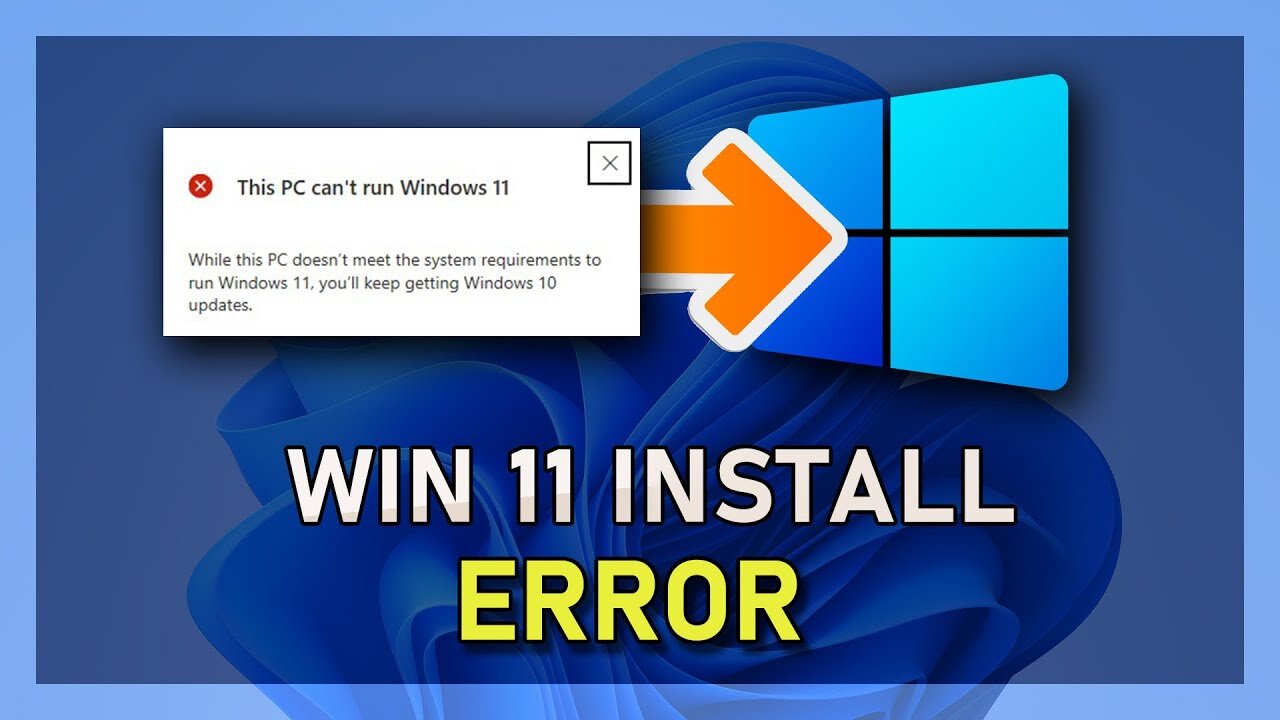 How To Fix Error This Pc Cant Run Windows 11 Otosection | Images and ...