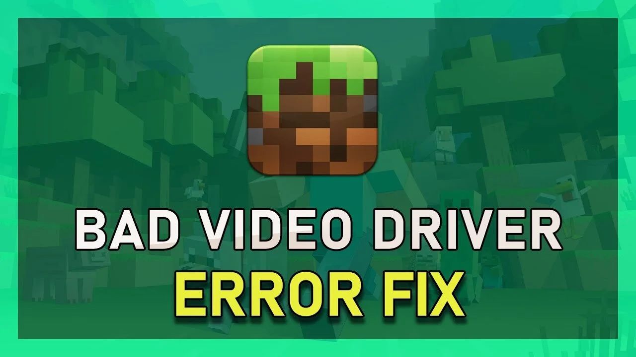 Minecraft - Bad Video Card Driver Error Fix