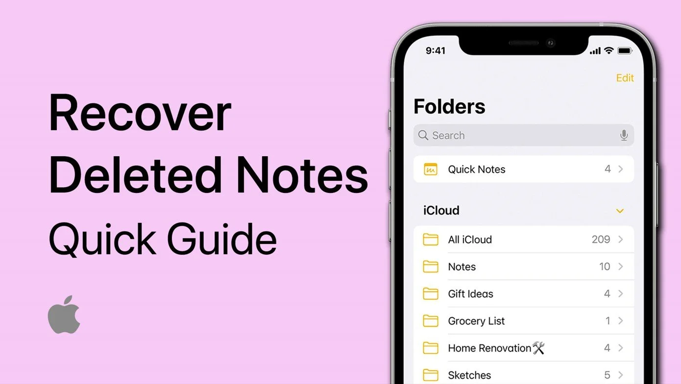 How To Recover Deleted Notes on iPhone