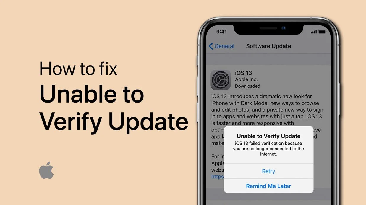 Unable To Verify Update Error Fix on iPhone &amp; iPad