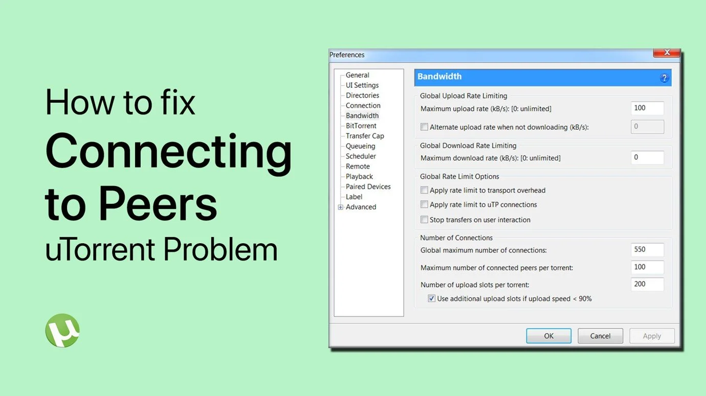 Fix uTorrent “Connecting to Peers” Problem - Not Downloading