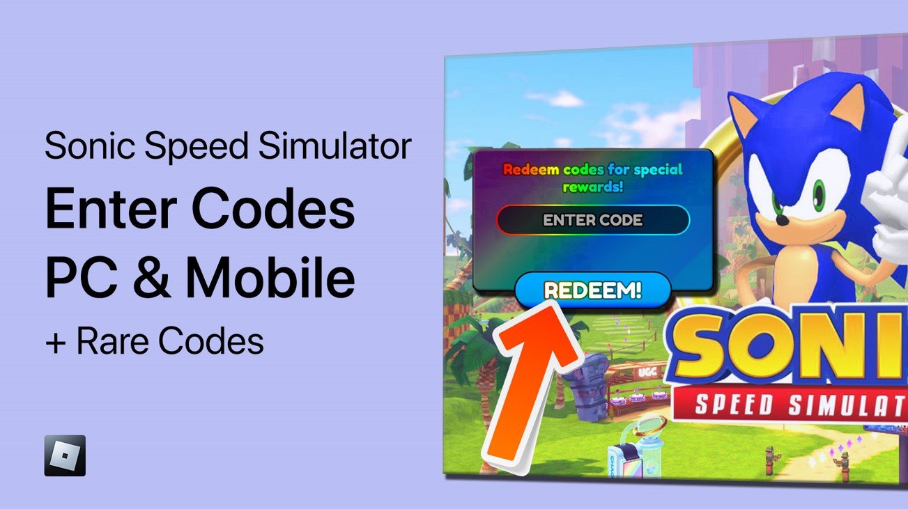 Sonic Speed Simulator - How To Enter Codes on Roblox Mobile &amp; PC (+ Rare Codes)
