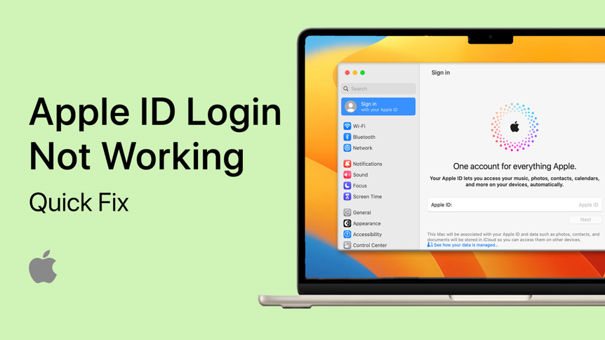 How To Fix macOS Not Accepting Apple ID Password