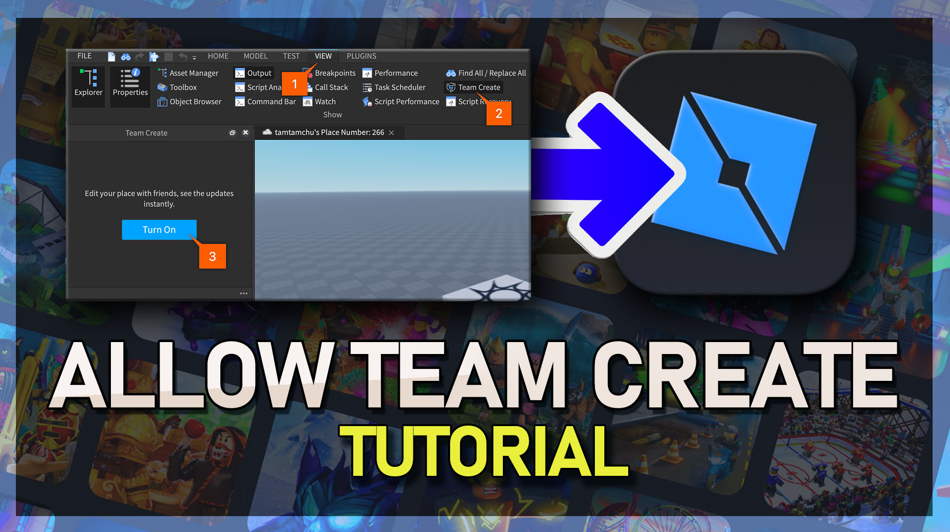 How To Allow Team Create in Roblox Studio - Tutorial