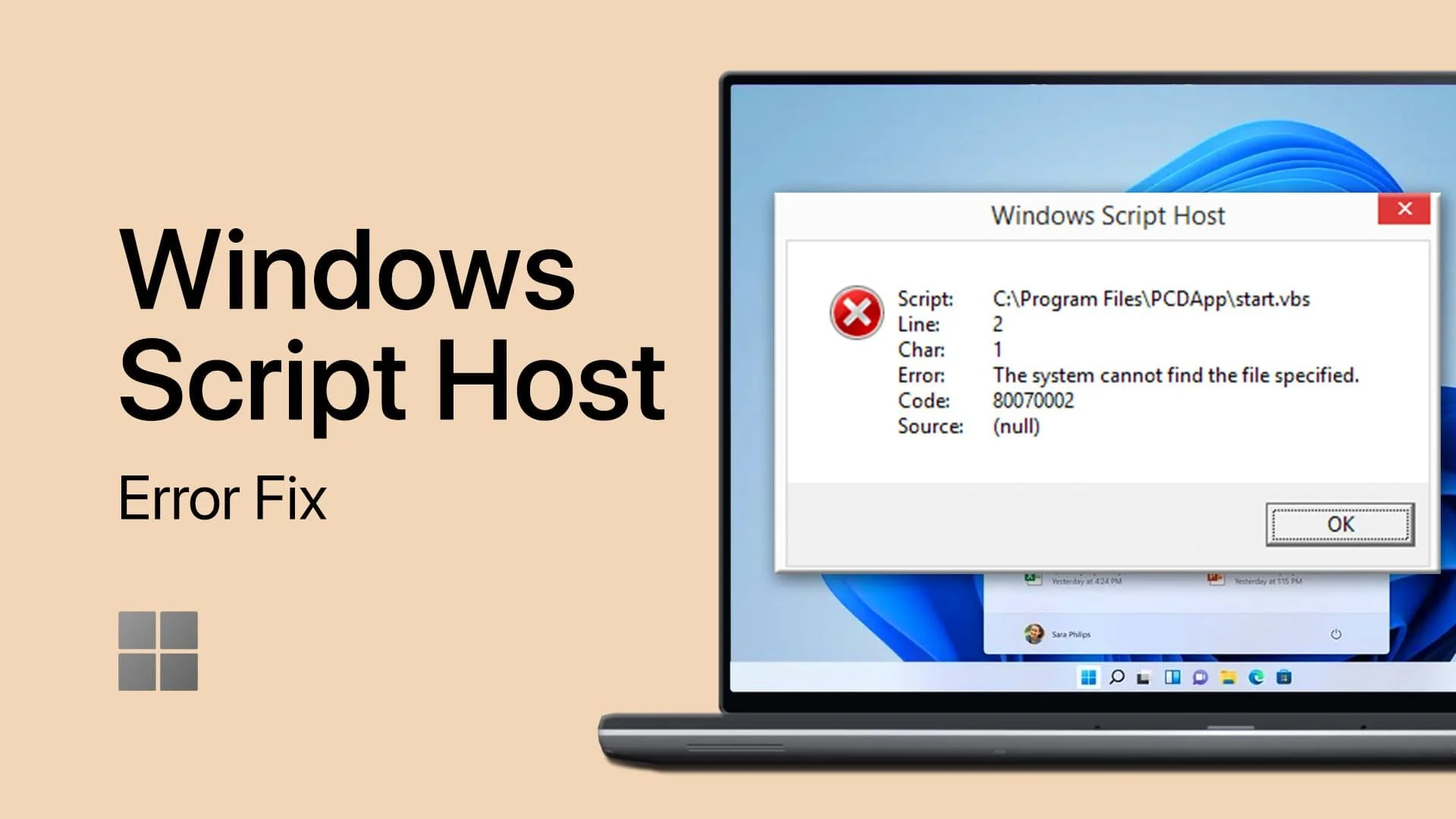 The host windows. The host windows