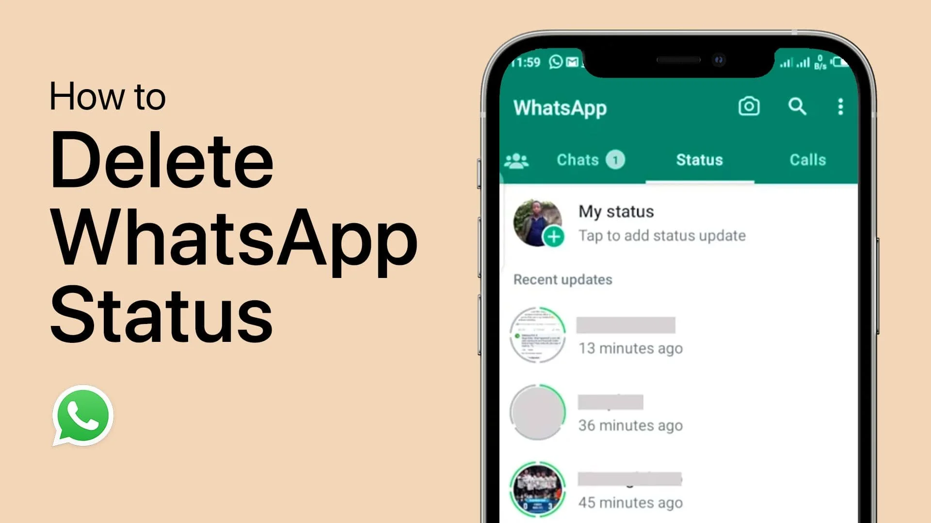 How To Delete WhatsApp Status on Android - Remove WhatsApp Status Tutorial