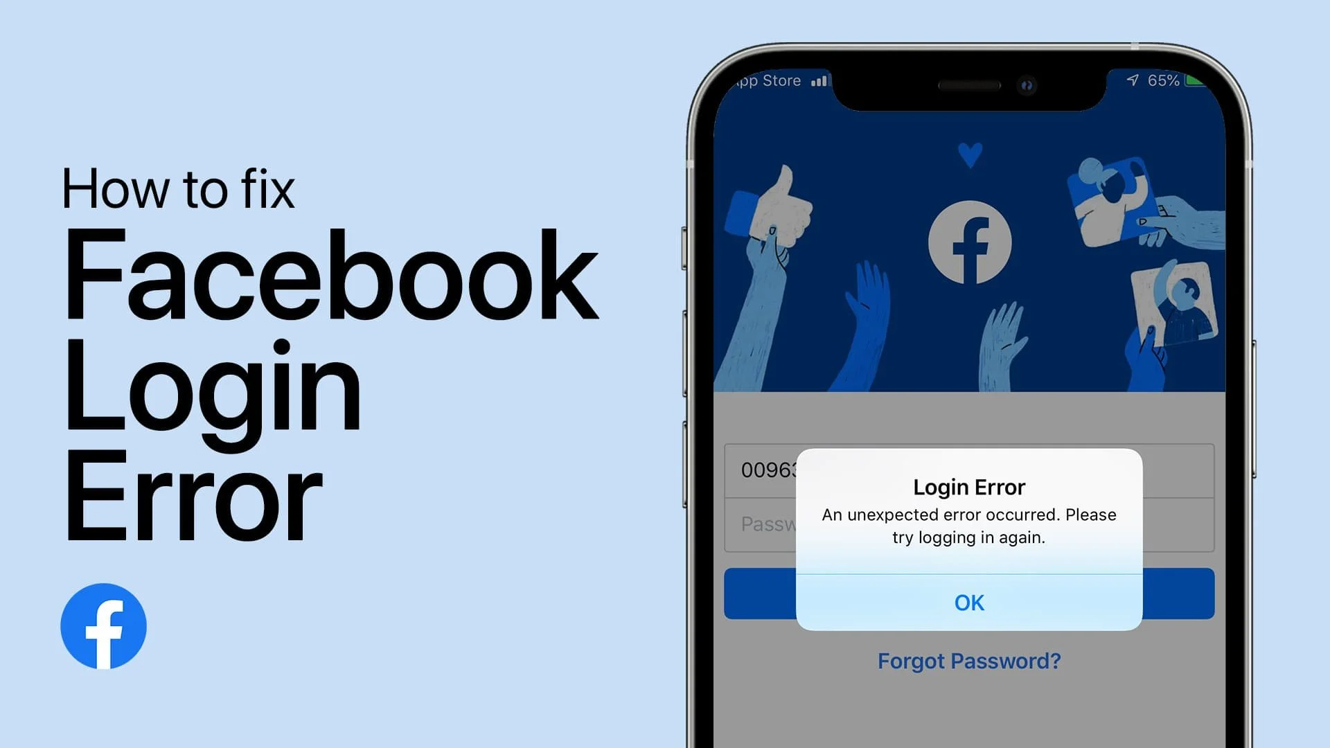 How To Fix Facebook Unable To Login Problem Unexpected Error Occurred 