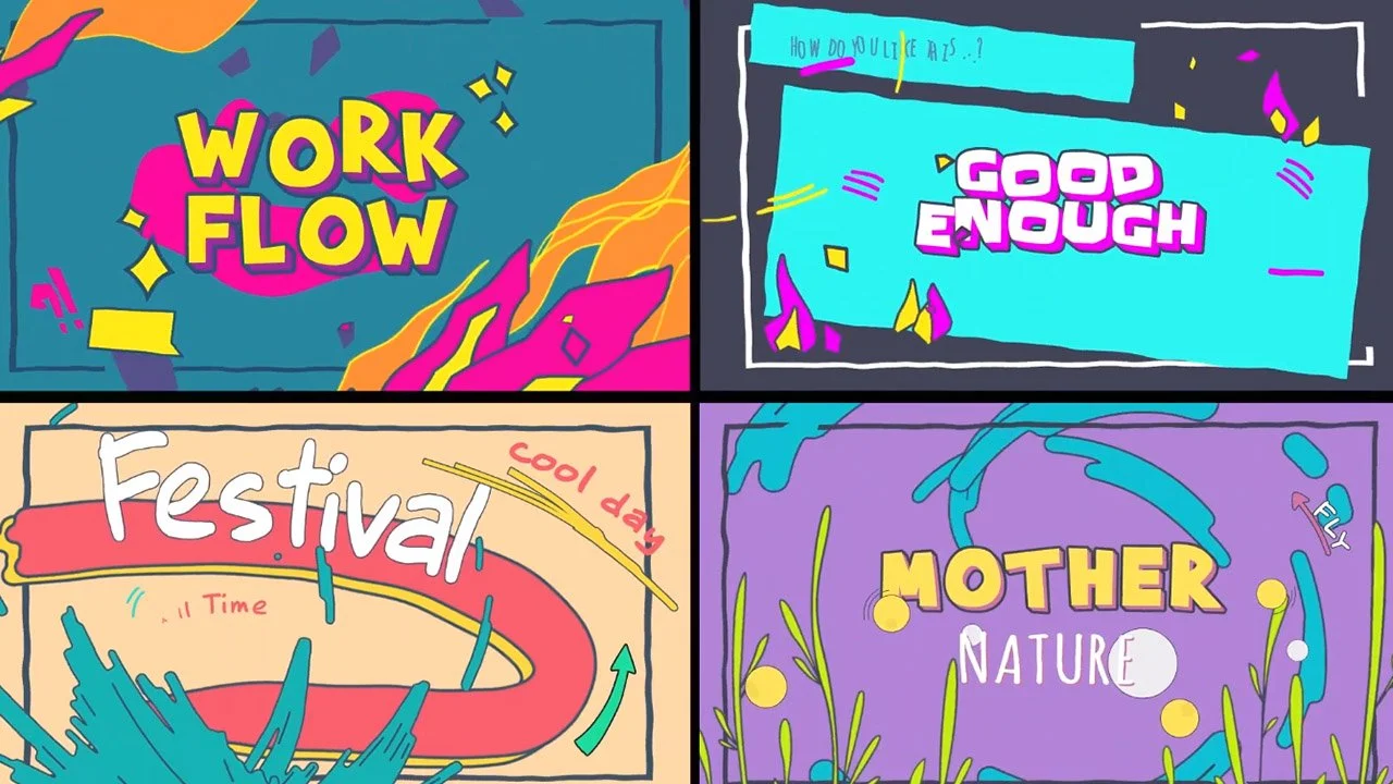 cartoon logo text opener