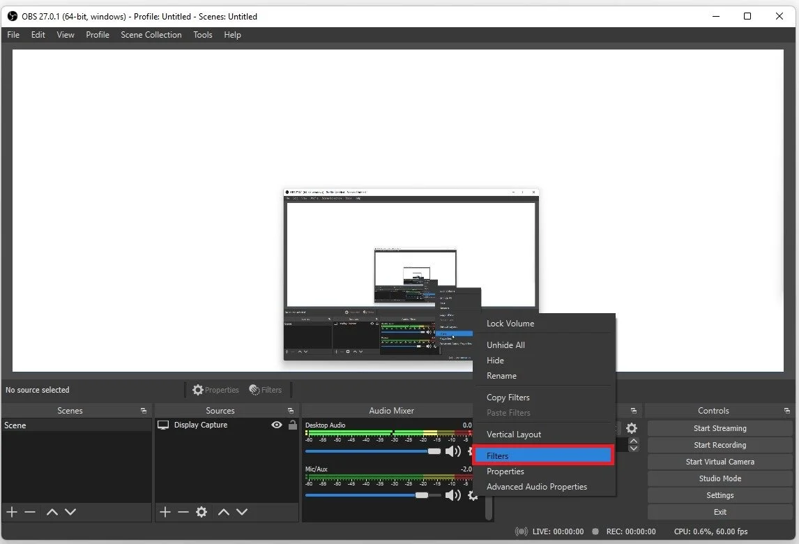 OBS Studio Advanced Mic Settings (Noise Gate, Noise Removal