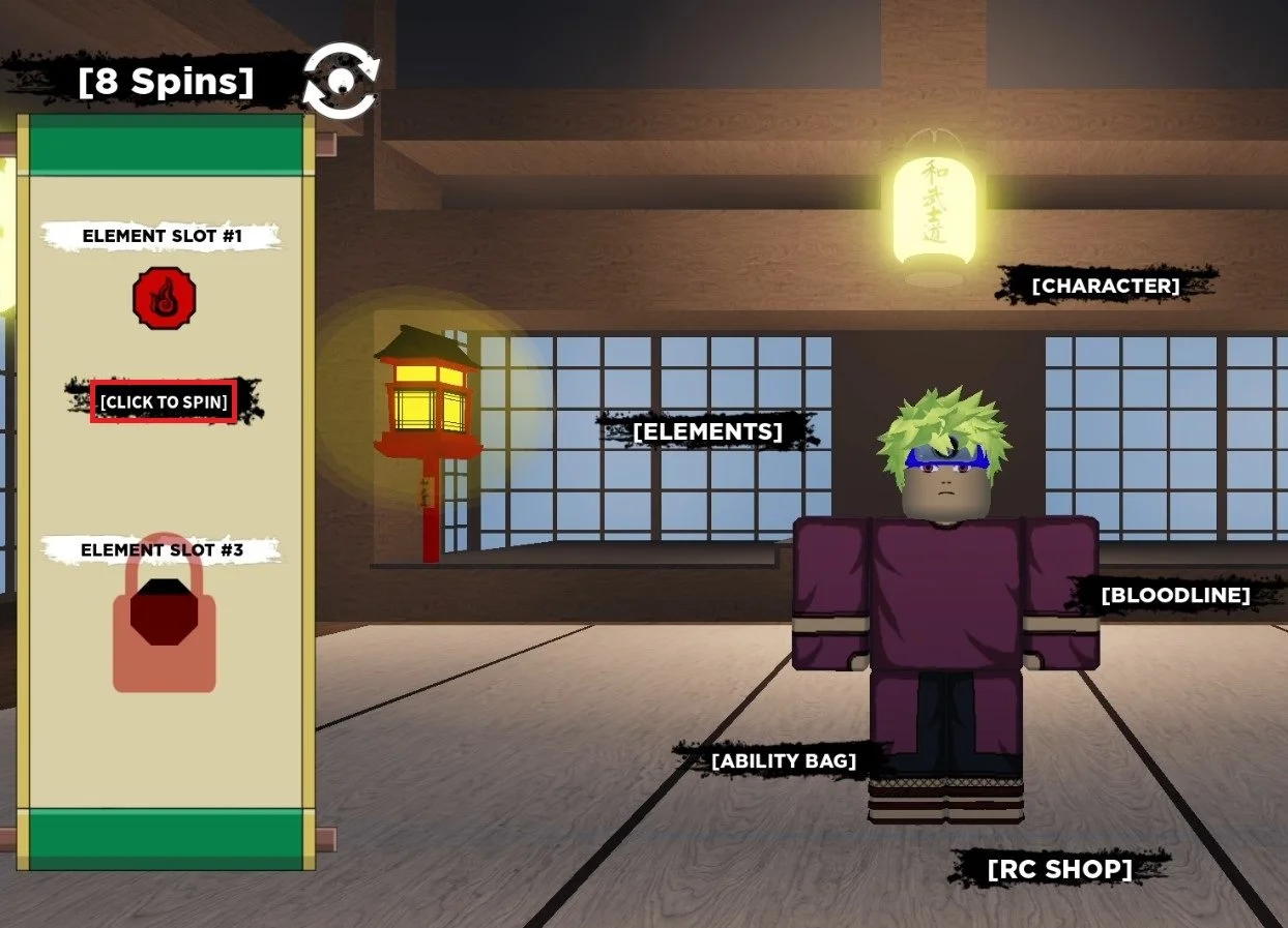 Shindo Life How To Customize Character, Colors, Elements and