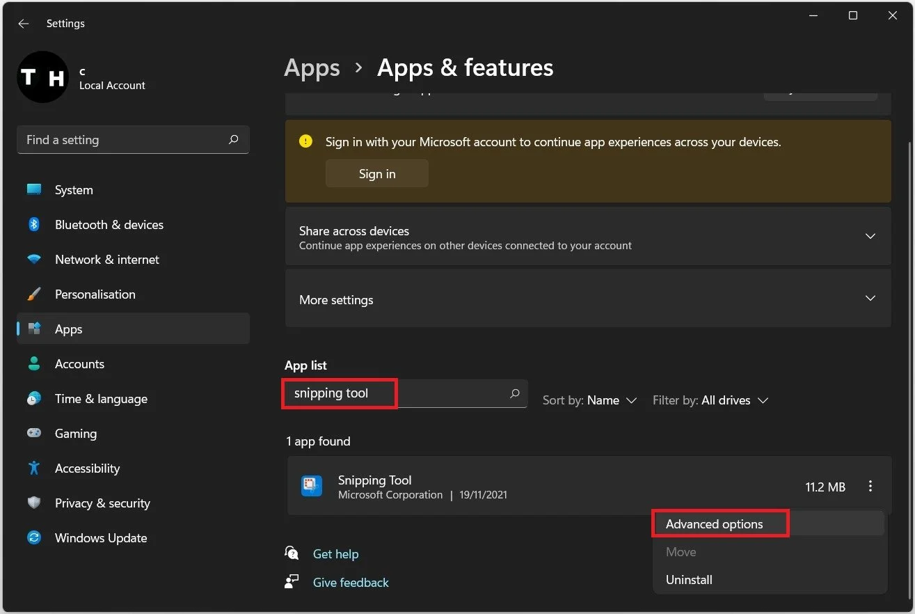Windows 11 How To Fix Snipping Tool Not Working This App Can’t Open Error — Tech How