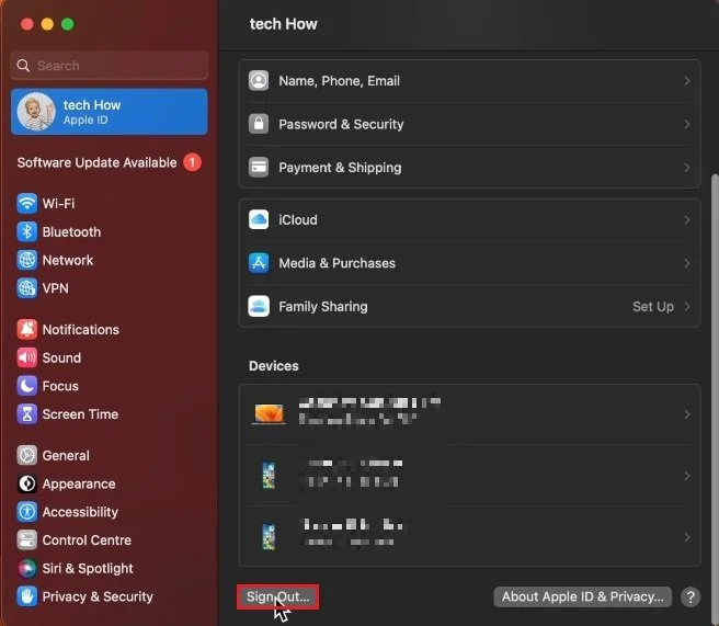How To Change Apple ID on Mac OS Ventura — Tech How