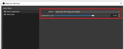 OBS Studio - Advanced Mic Settings (Noise Gate, Noise Removal ...