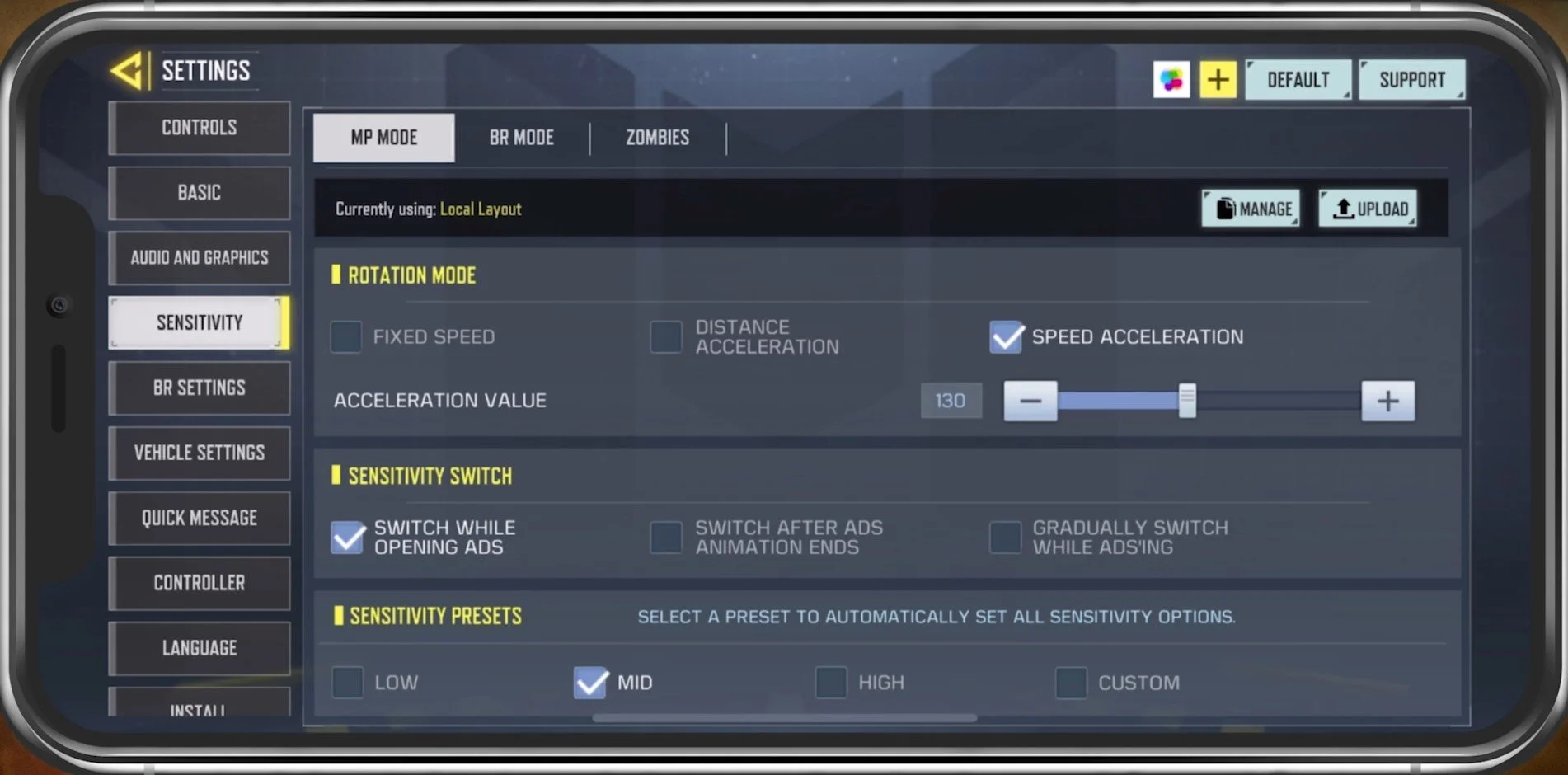 CoD Mobile Best Settings & Sensitivity Guide 2022 — Tech How