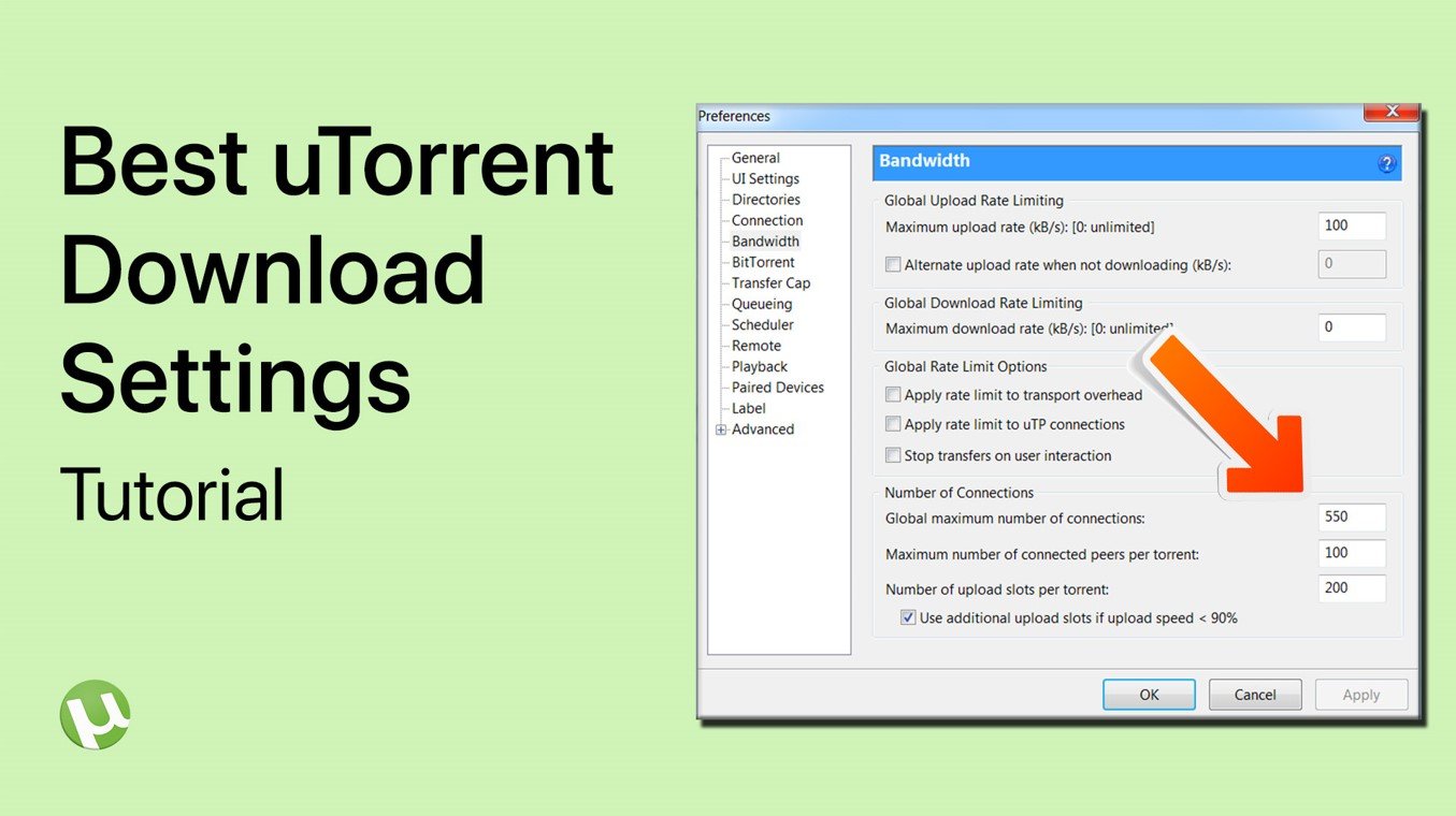 utorrent pro best settings