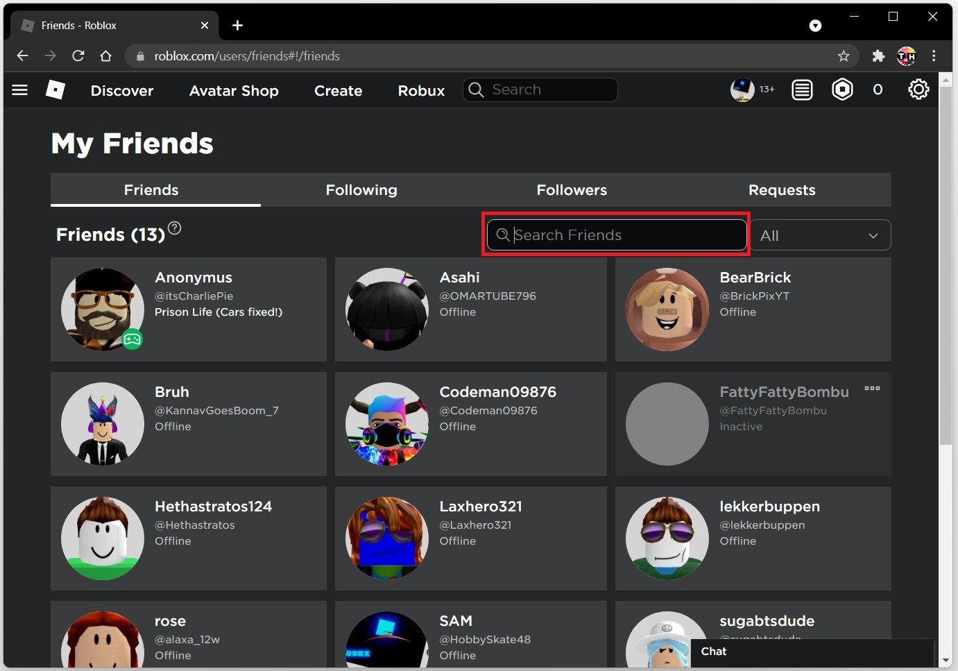 How To Remove Every Friends on Roblox