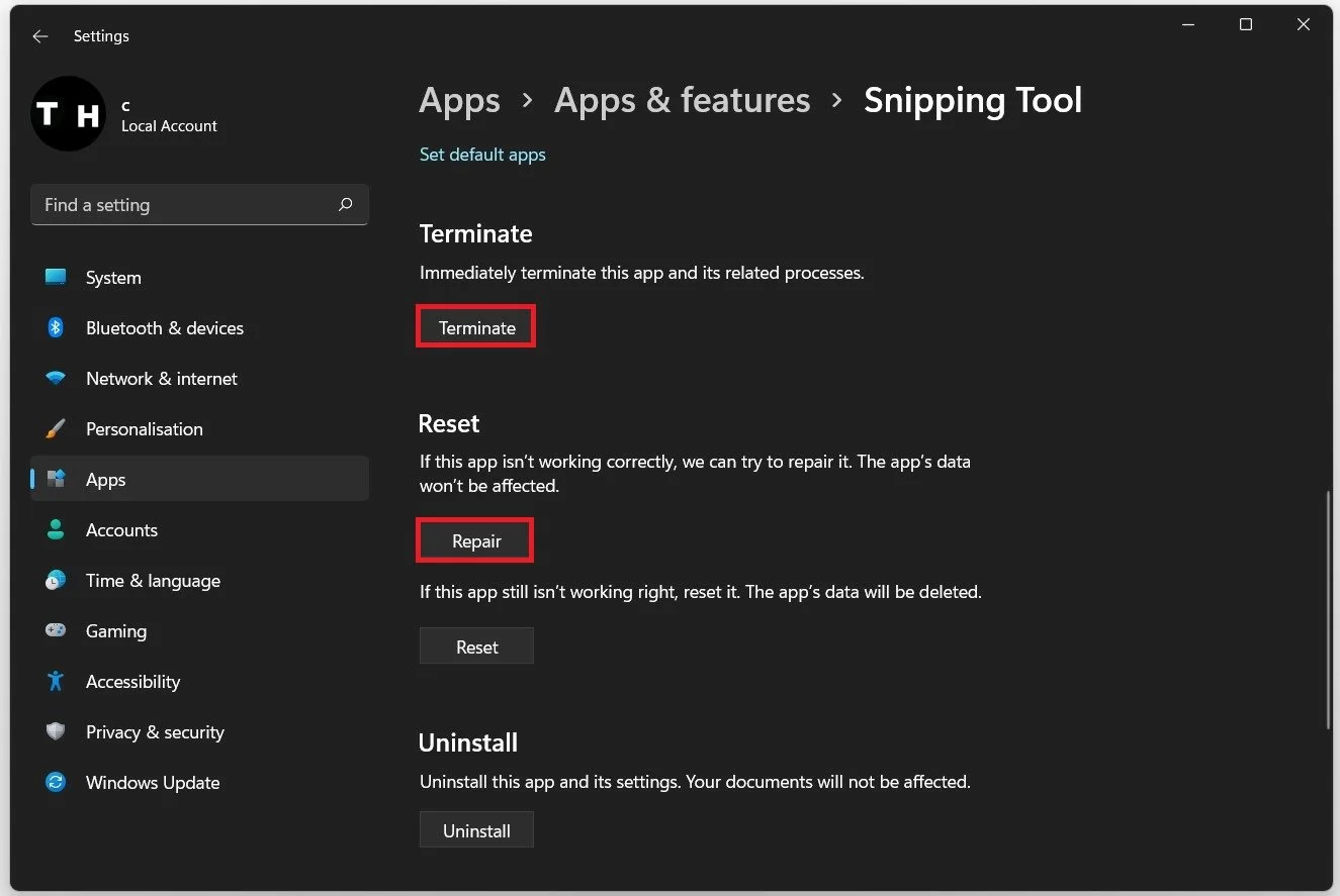 Windows 11 How To Fix Snipping Tool Not Working This App Can’t Open Error — Tech How