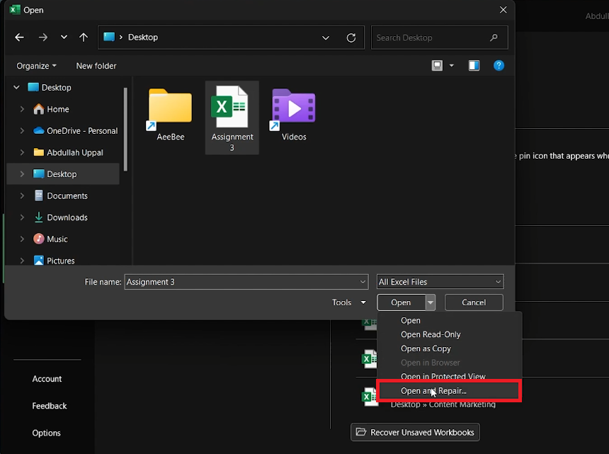 How To Repair Corrupted Or Damaged Excel, Pdf And Word Files On Windows ...