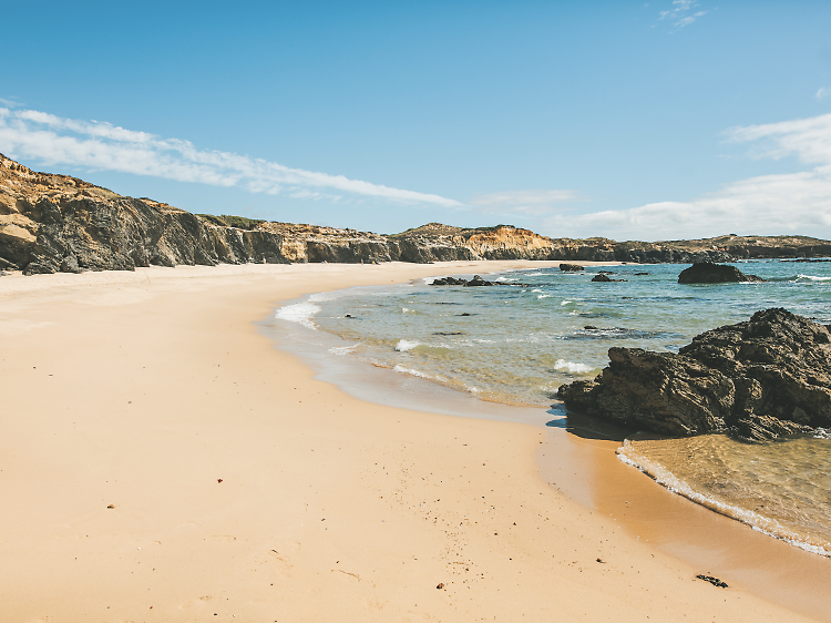 Vila Nova de Milfontes Portugal Beach - 11 Prettiest Small Towns in Alentejo Portugal - The Most Charming Villages in Alentejo - The Wildest Road Blog.png