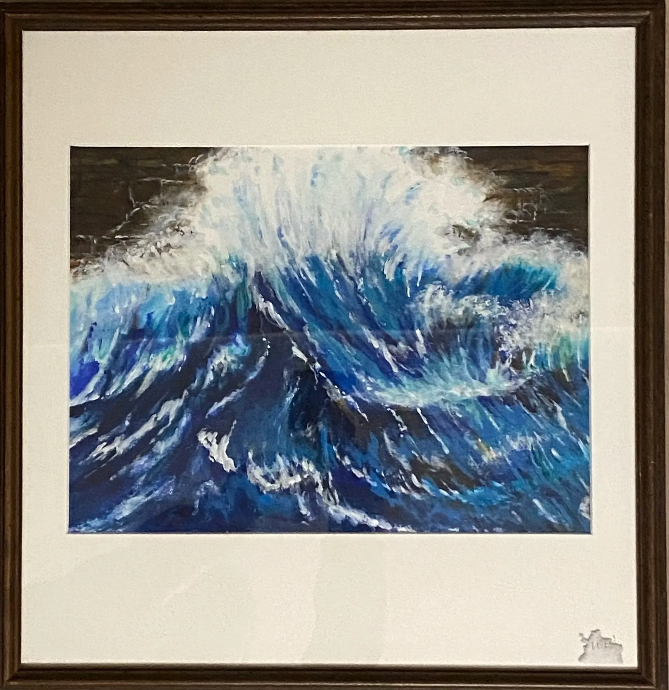 Waves Crashing • Acrylic on board • 15" x 15" • Available $100