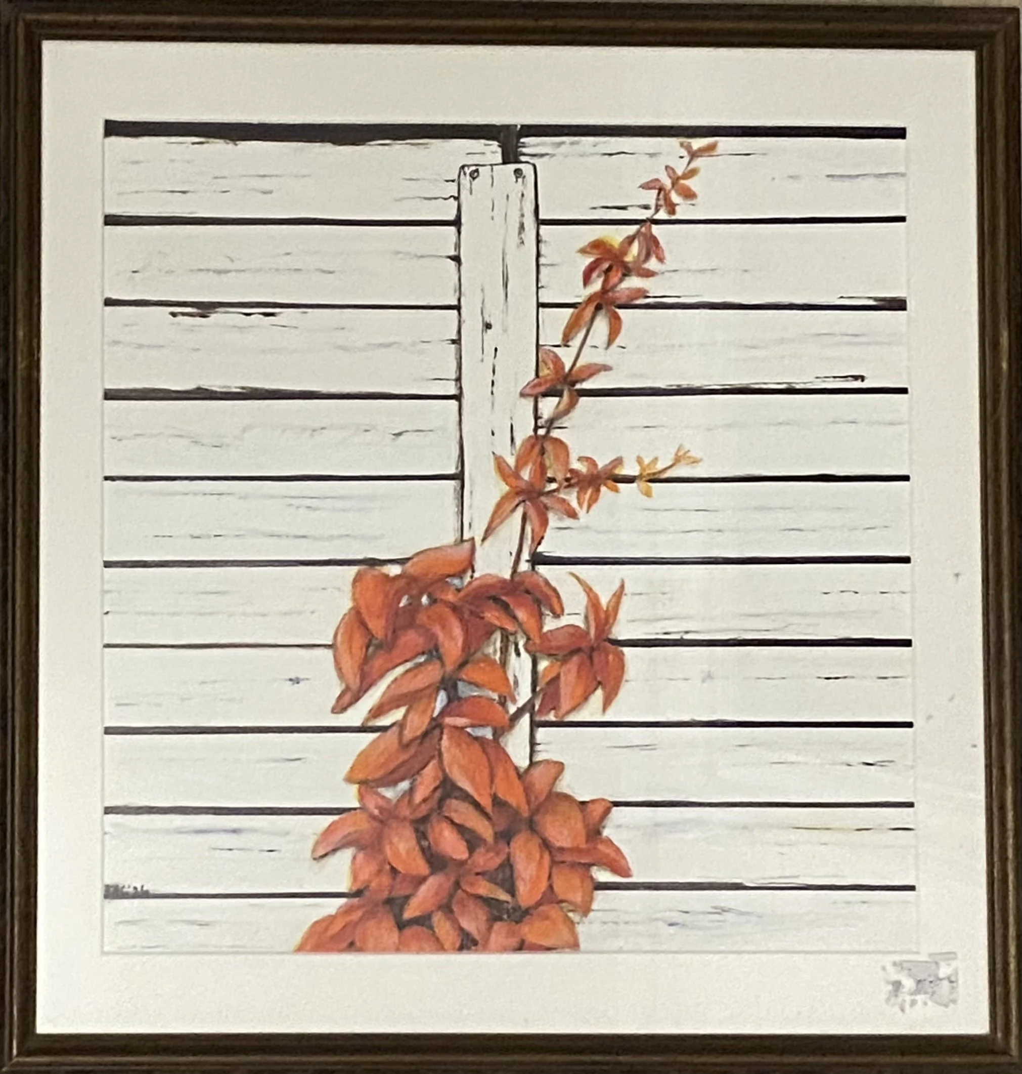 Orange Vine • Acrylic on board • 15" x 15" • Available $100