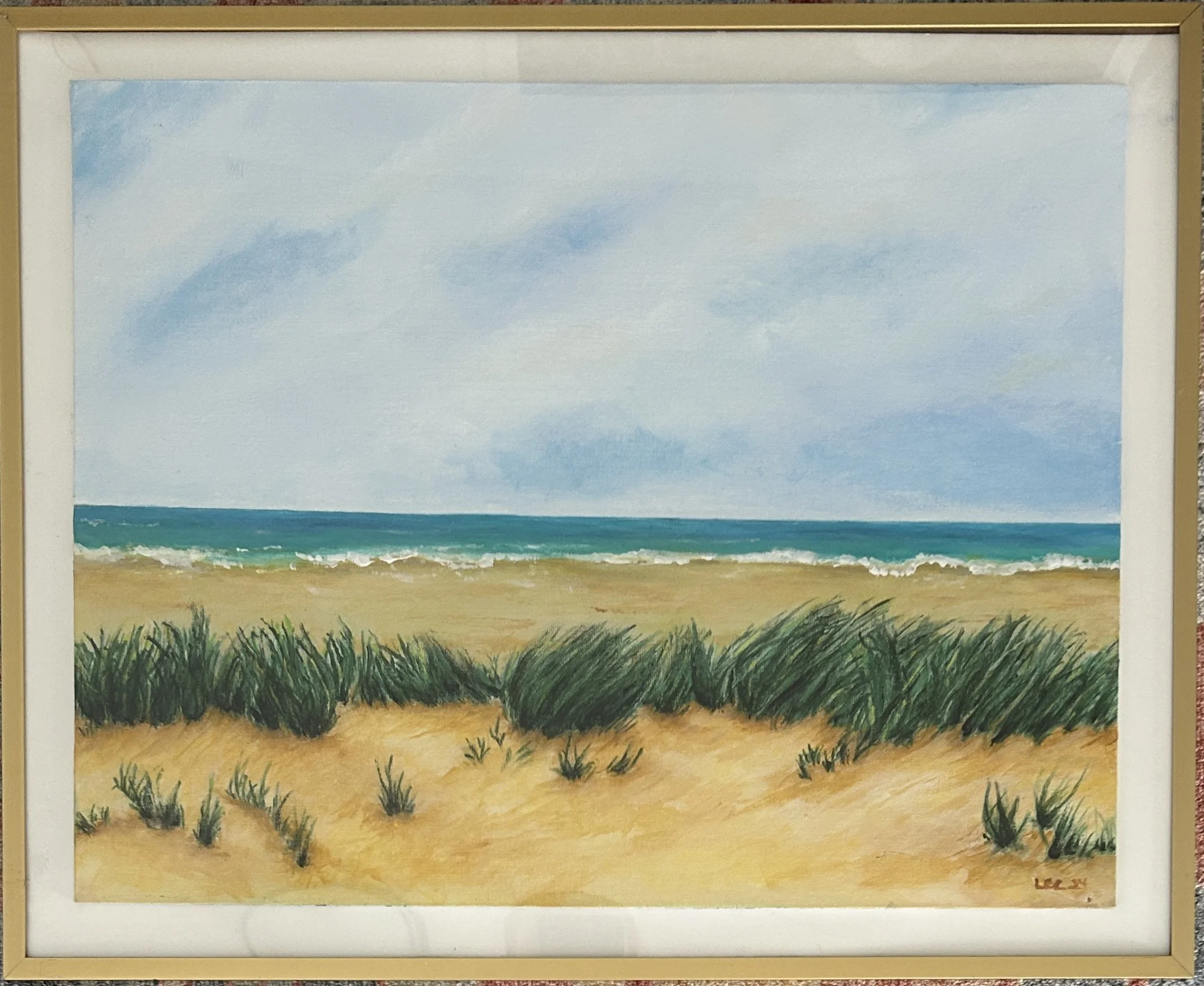 Beach • Acrylic on board • 20" x 16" • Available $125