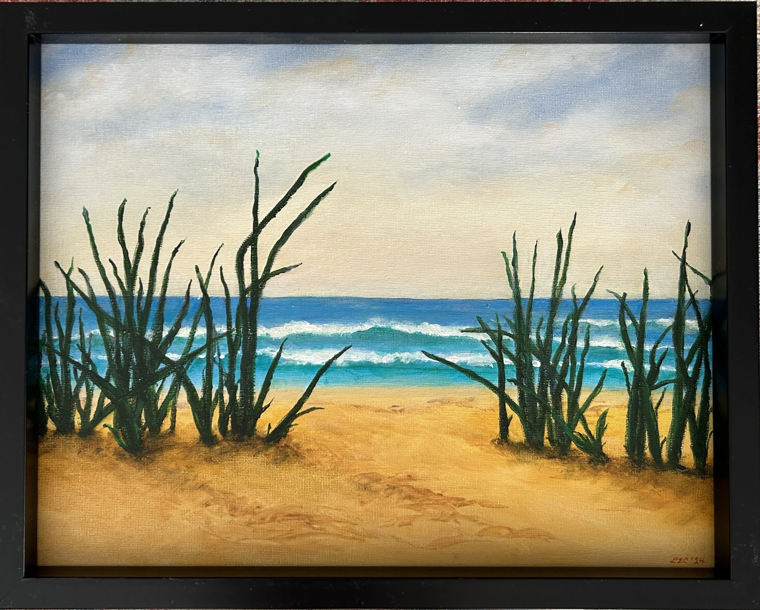 Beach Grass • Acrylic on board • 15" x 12" • Available $100