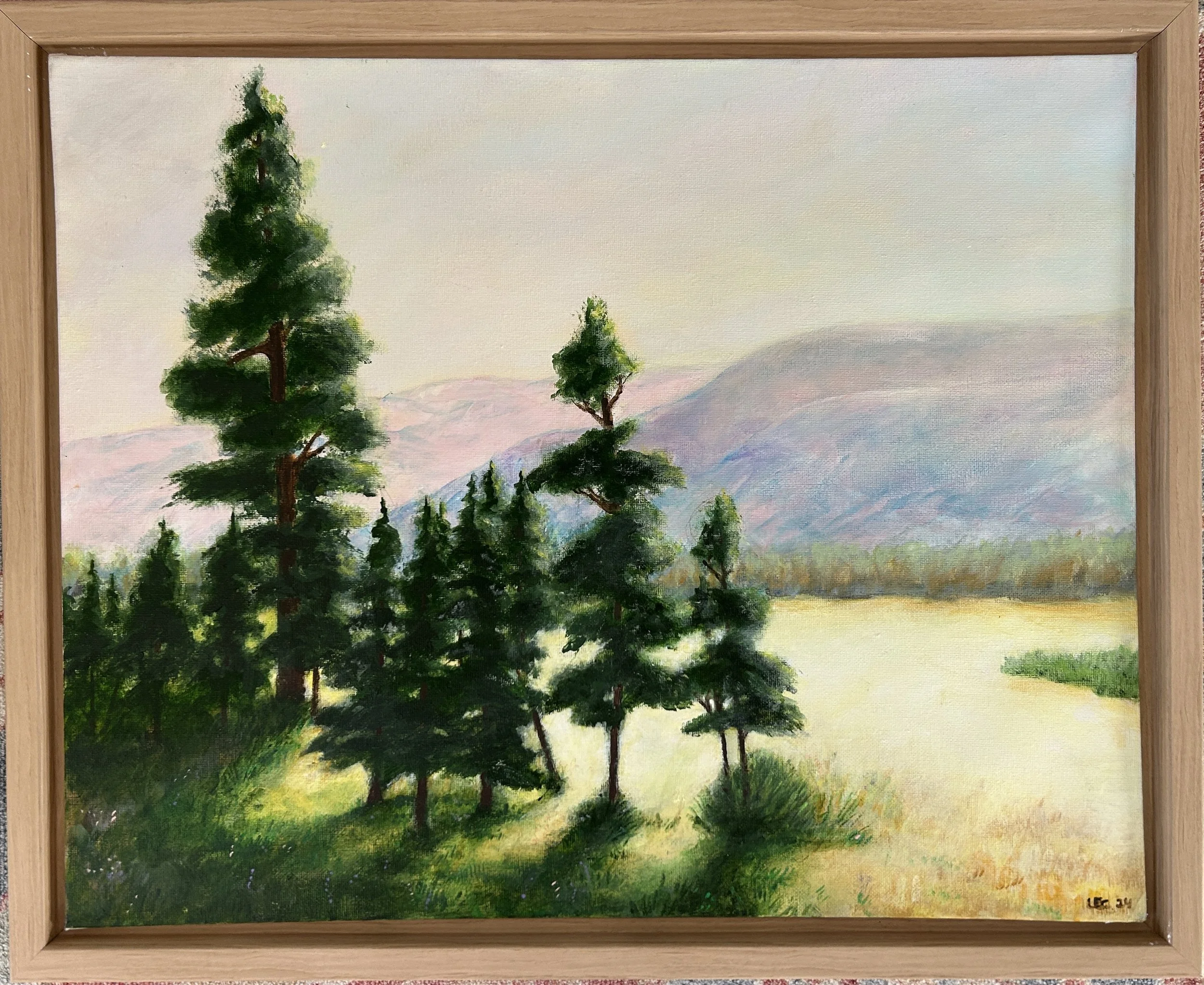 Sunrise • Acrylic on canvas • 21" x 17" • Available $175 