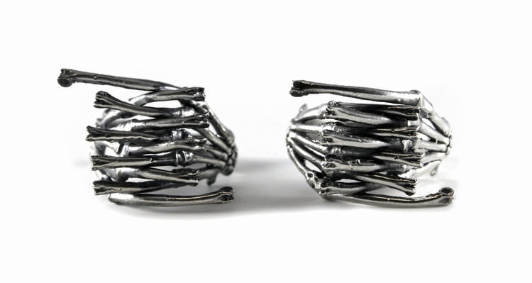  Crossing Rings // solid Argentium Sterling Silver (2012) 