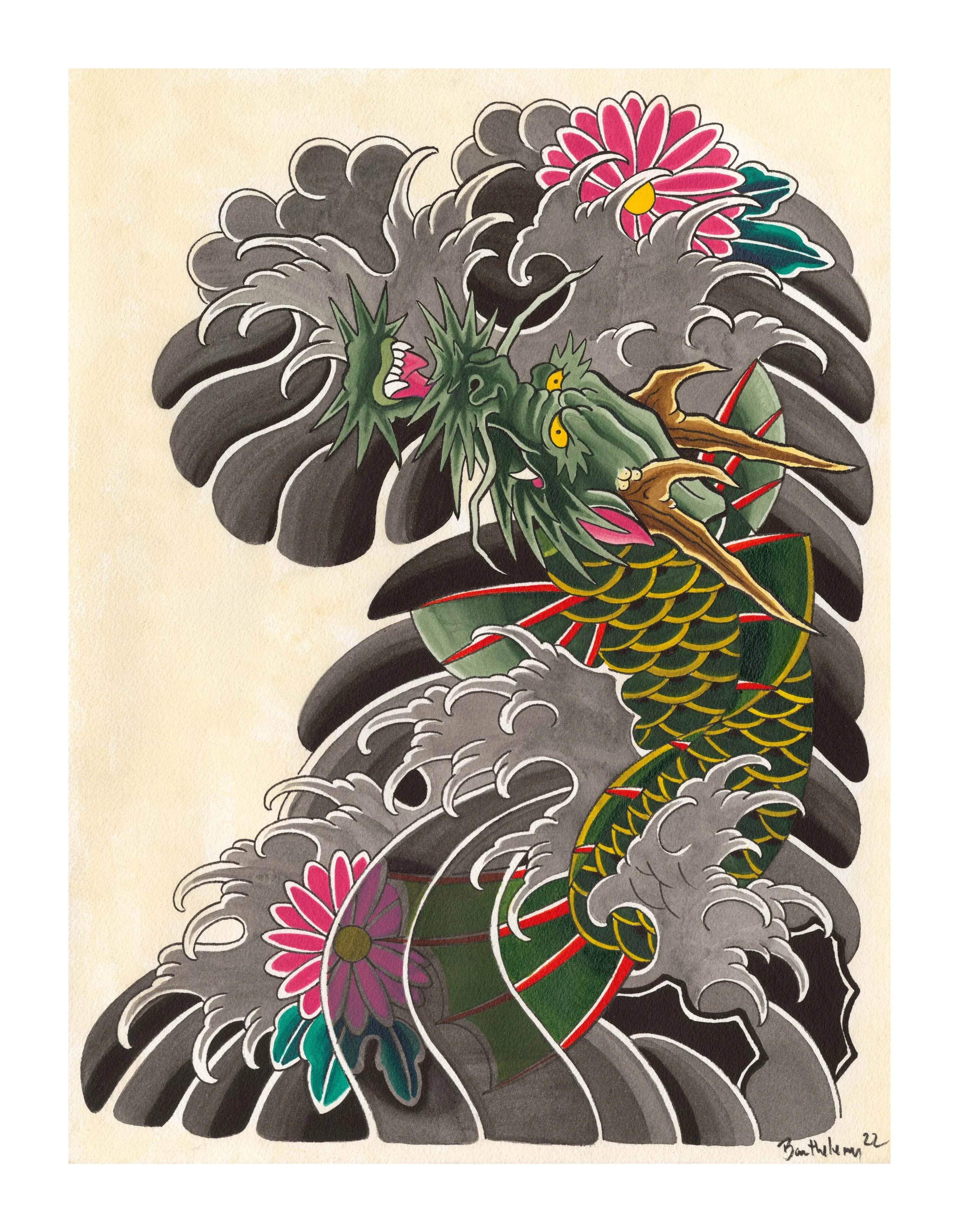 Dragon Sleeve by Barry Barthelemy