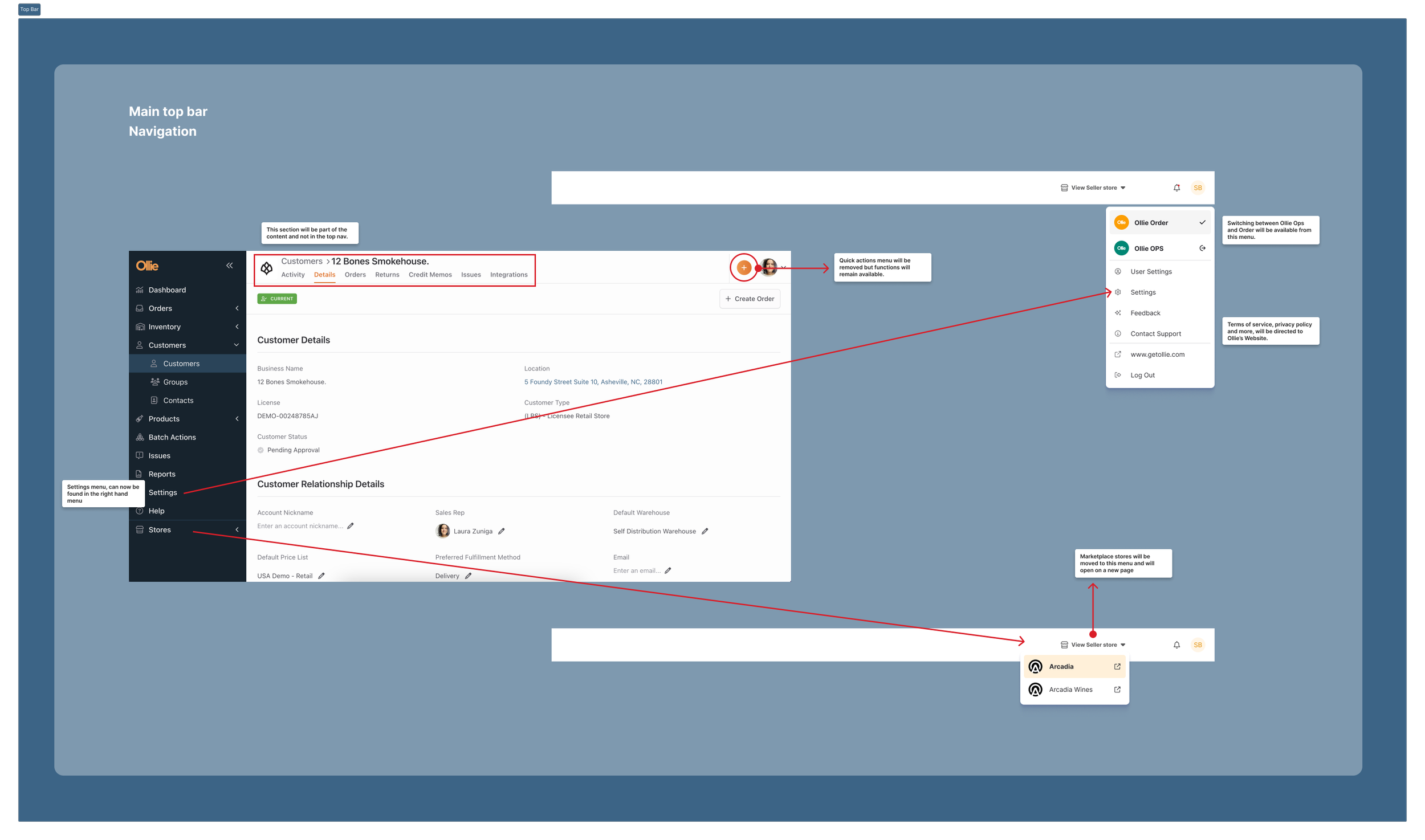 Side Navigation Changes