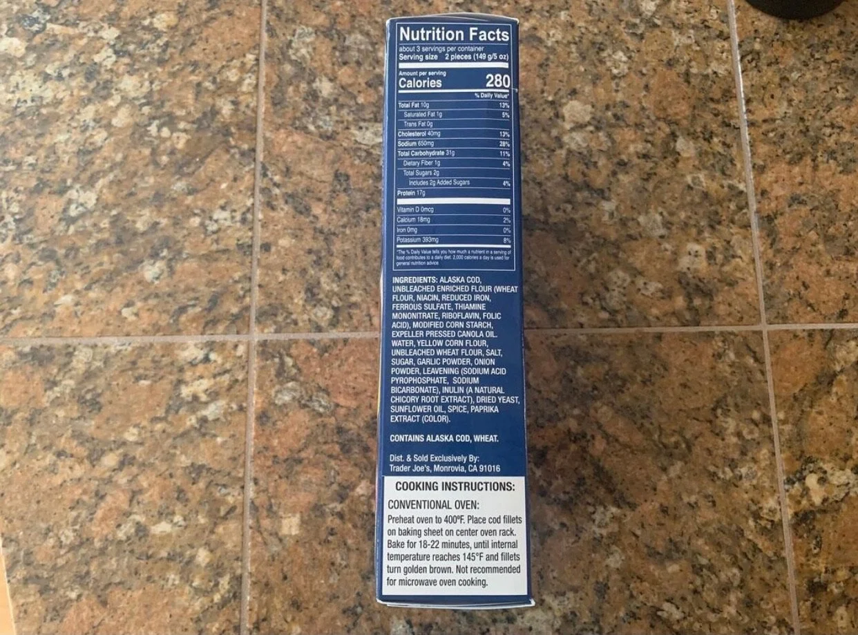 Breaded Cod Fillets — Mrs. Trader Joe's