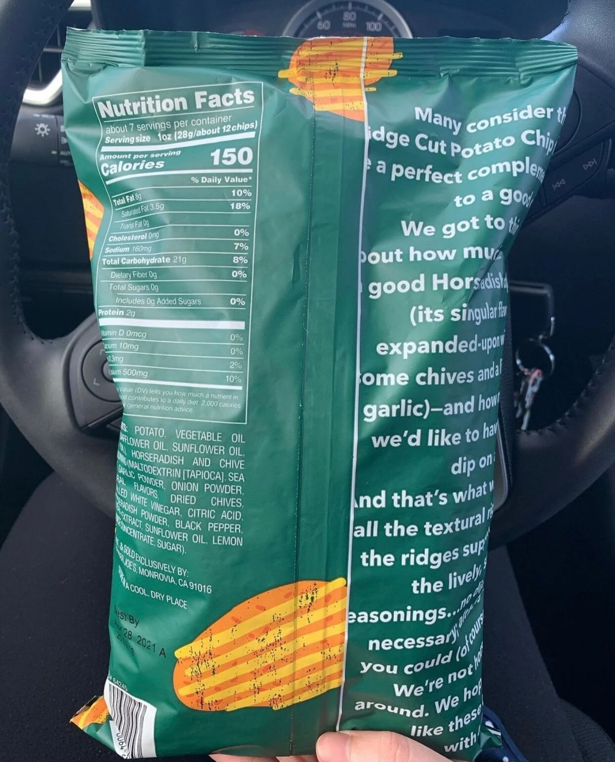 Horseradish & Chive Chips — Mrs. Trader Joe's