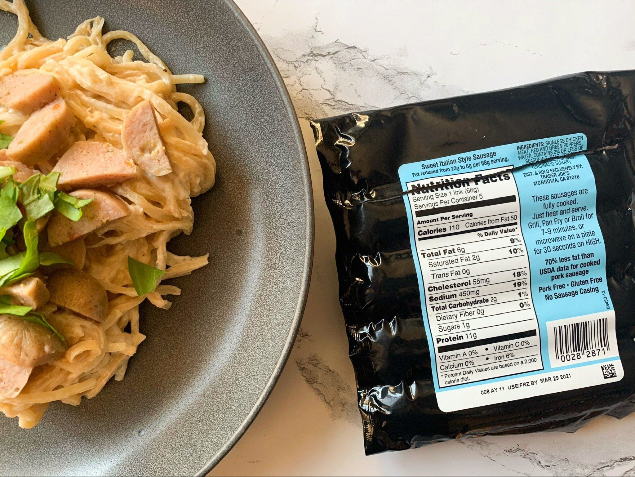 Sweet Italian Chicken Sausage — Mrs. Trader Joe's