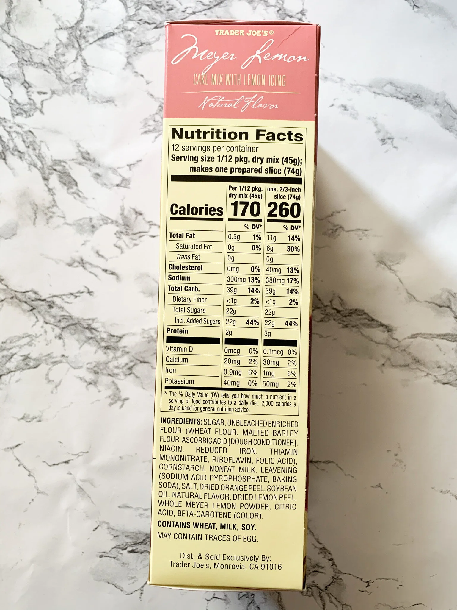 Meyer Lemon Cake Mix — Mrs. Trader Joe's