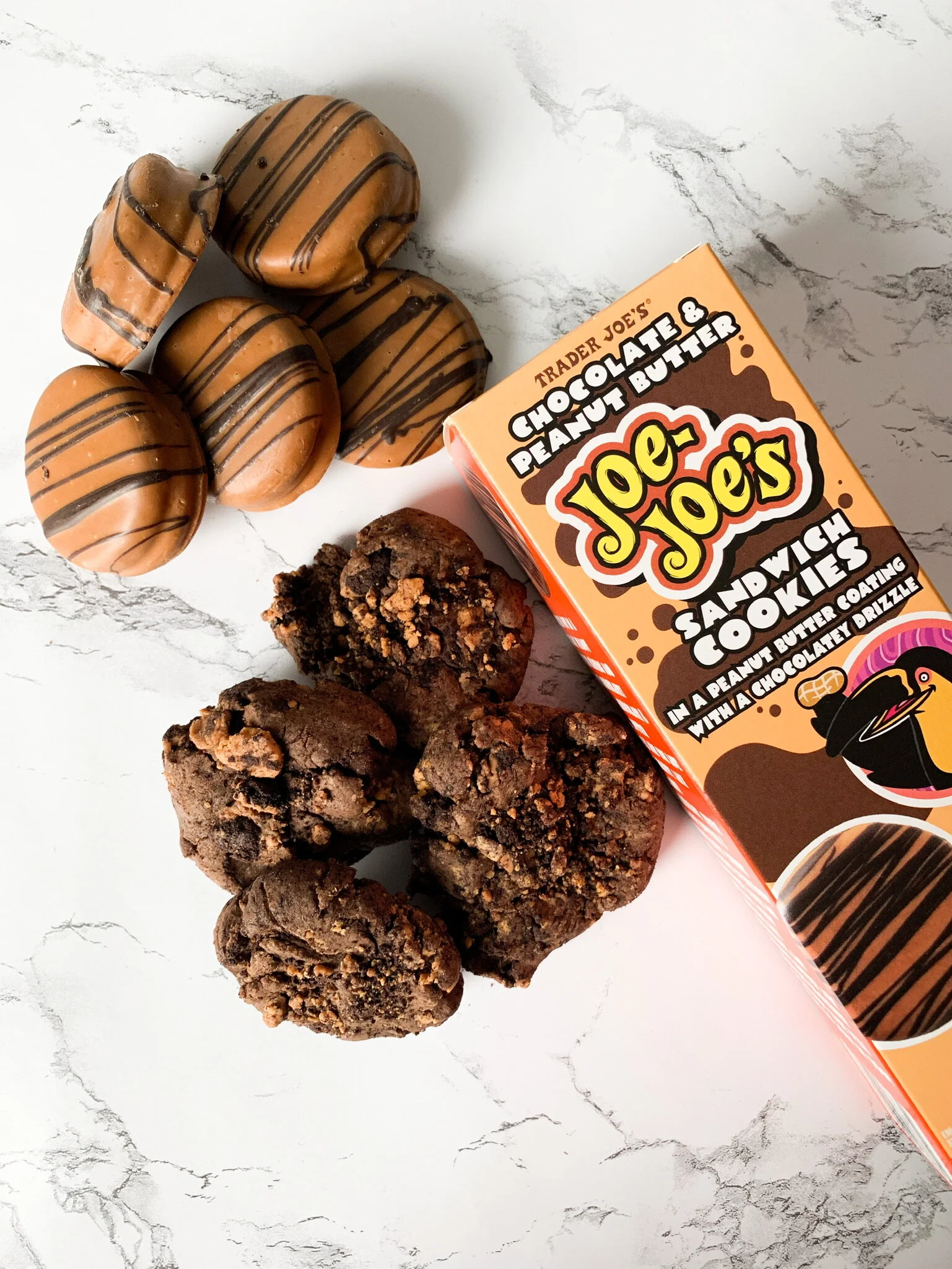 Chocolate & Peanut Butter Joe Joe’s — Mrs. Trader Joe's