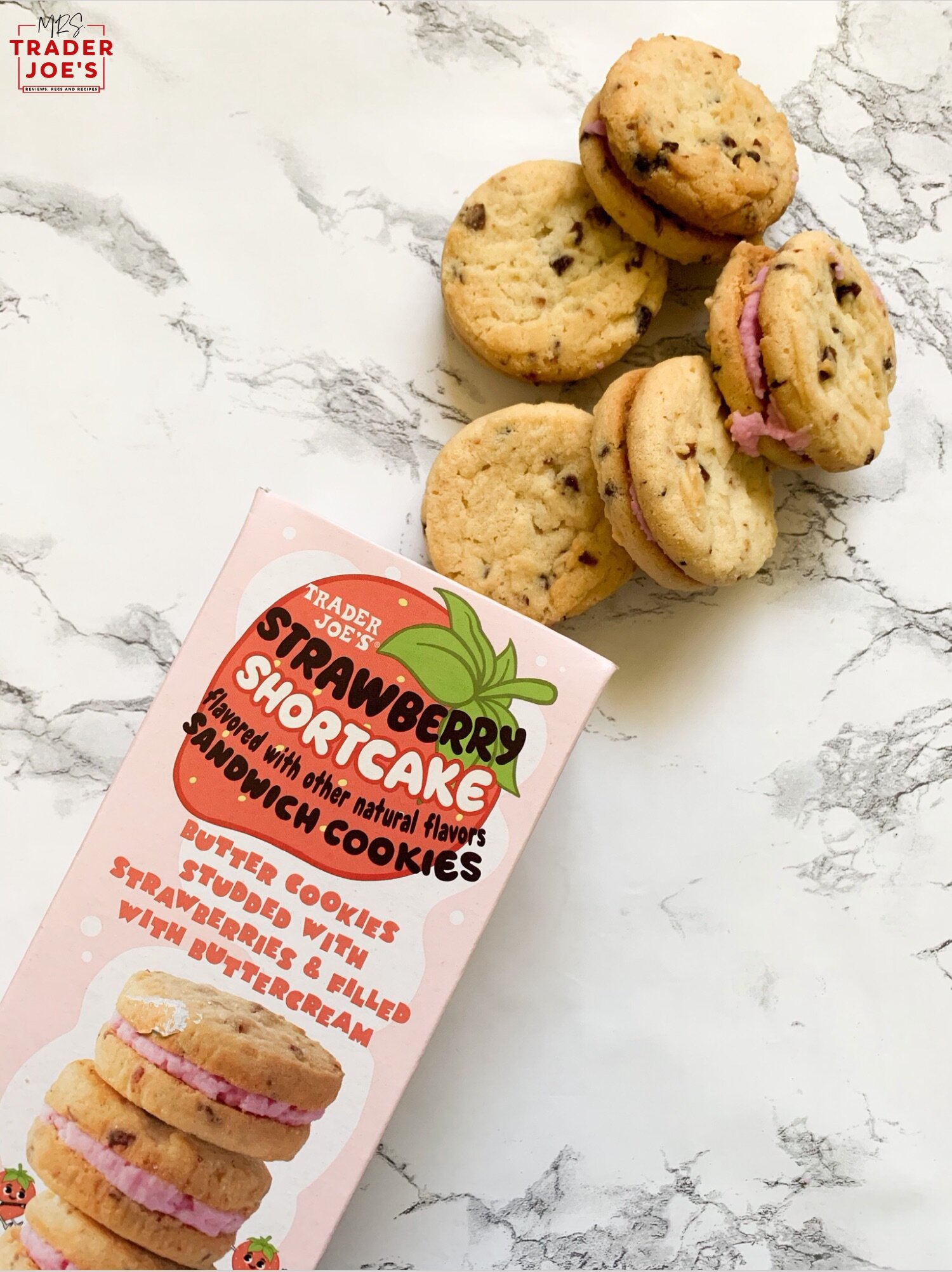 Strawberry Shortcake Cookies — Mrs. Trader Joe's