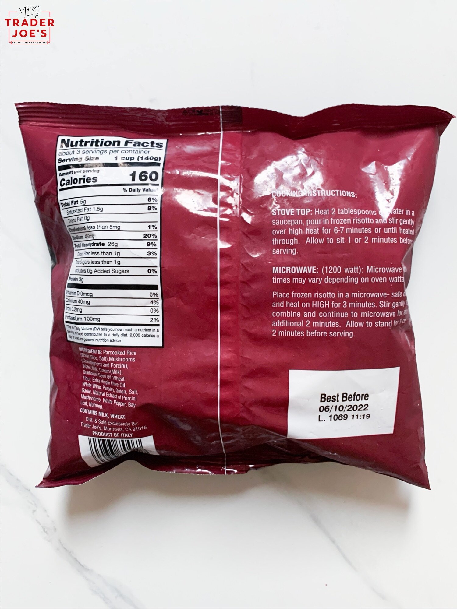 Mushroom Risotto — Mrs. Trader Joe's