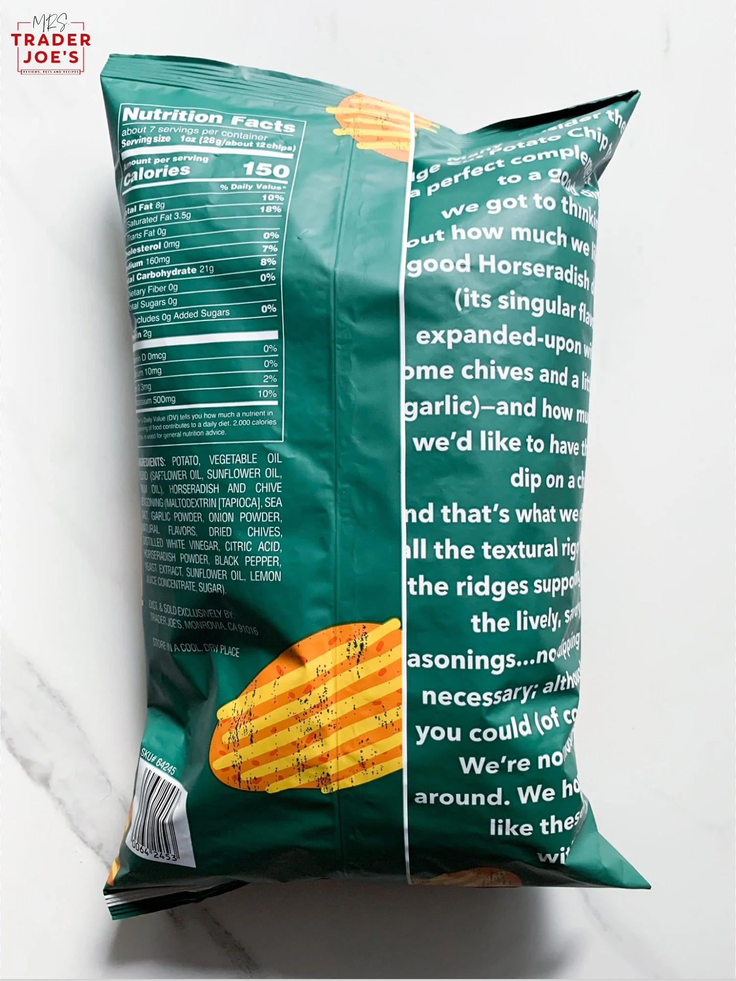 Horseradish & Chives Potato Chips — Mrs. Trader Joe's