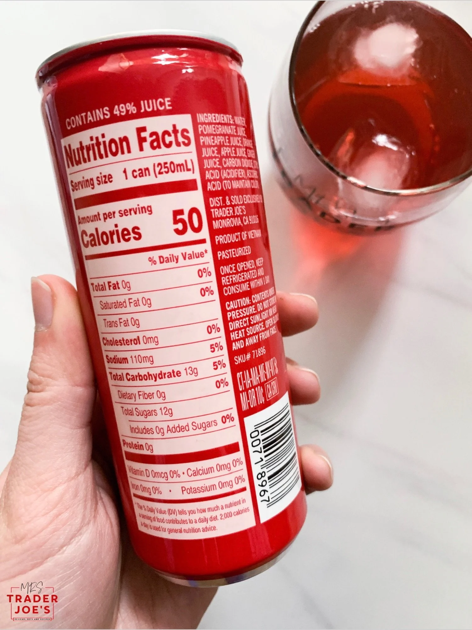 Sparkling Pomegranate Punch — Mrs. Trader Joe's