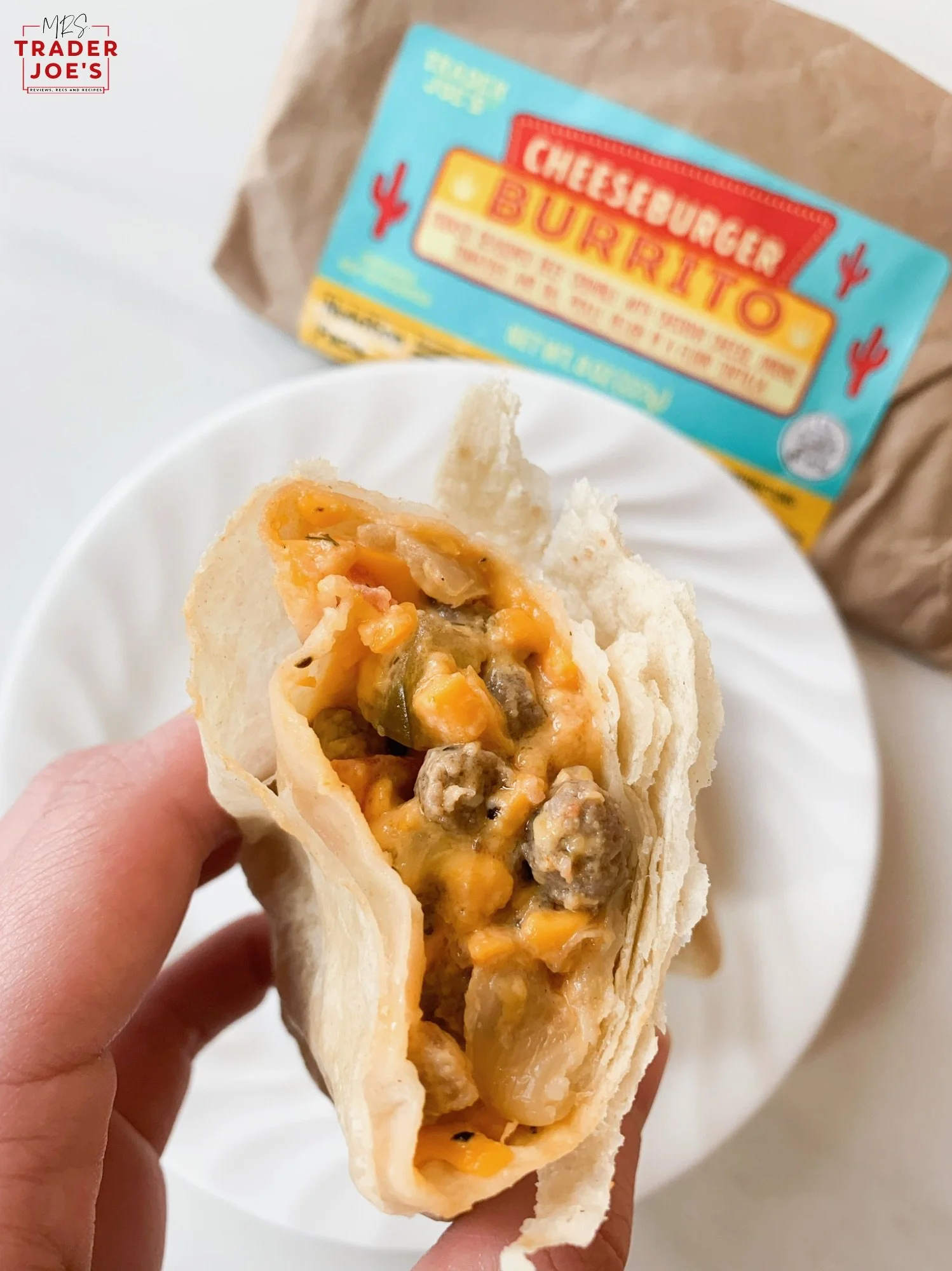 Cheeseburger Burrito — Mrs. Trader Joe's