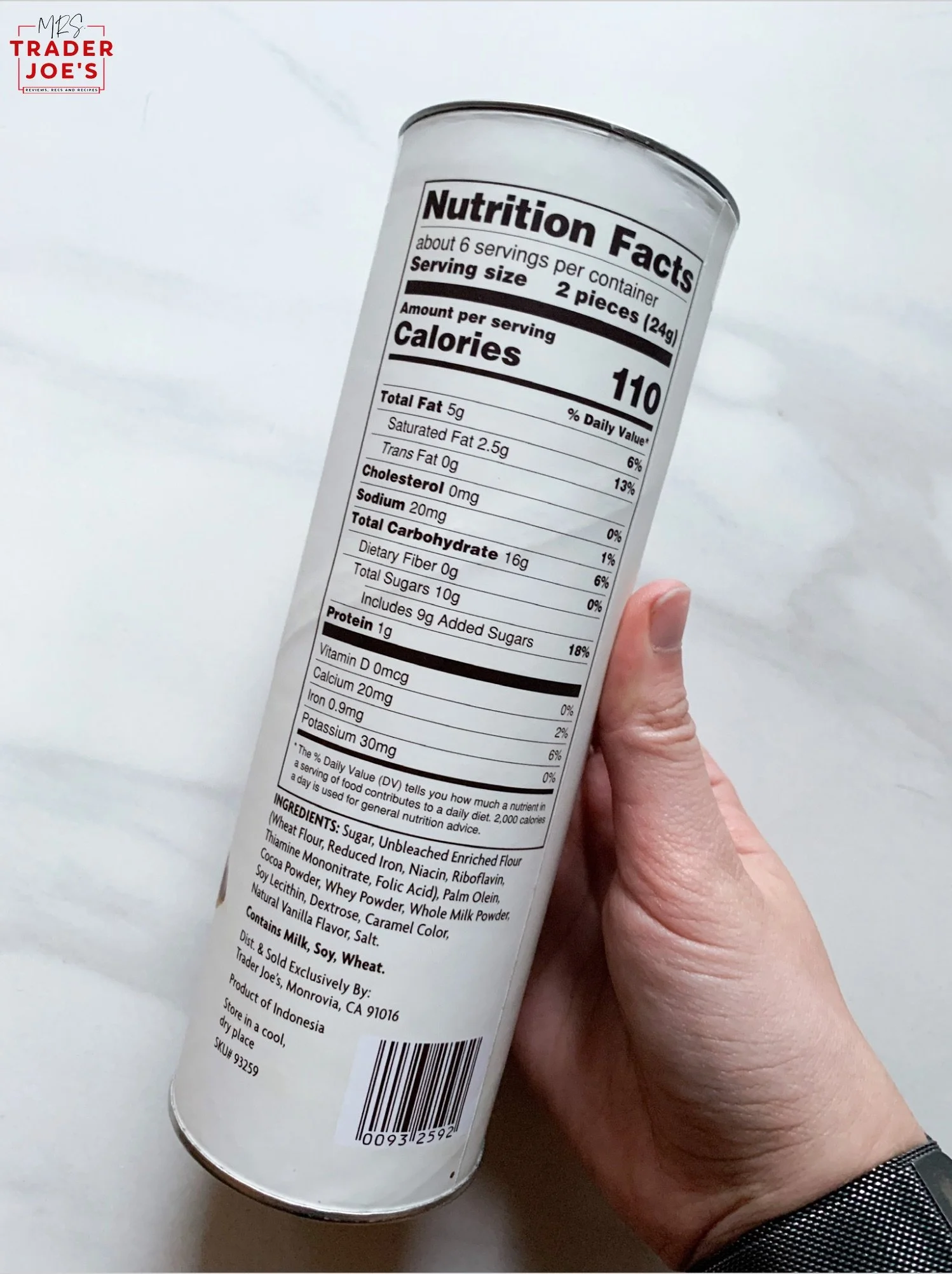 Cocoa Baton Wafer Cookies — Mrs. Trader Joe's