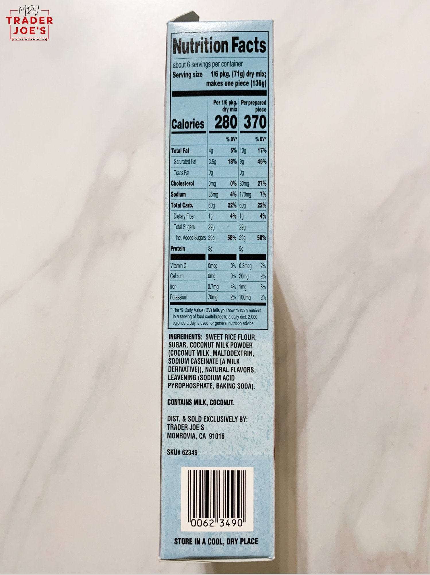 Mochi Cake Mix — Mrs. Trader Joe's