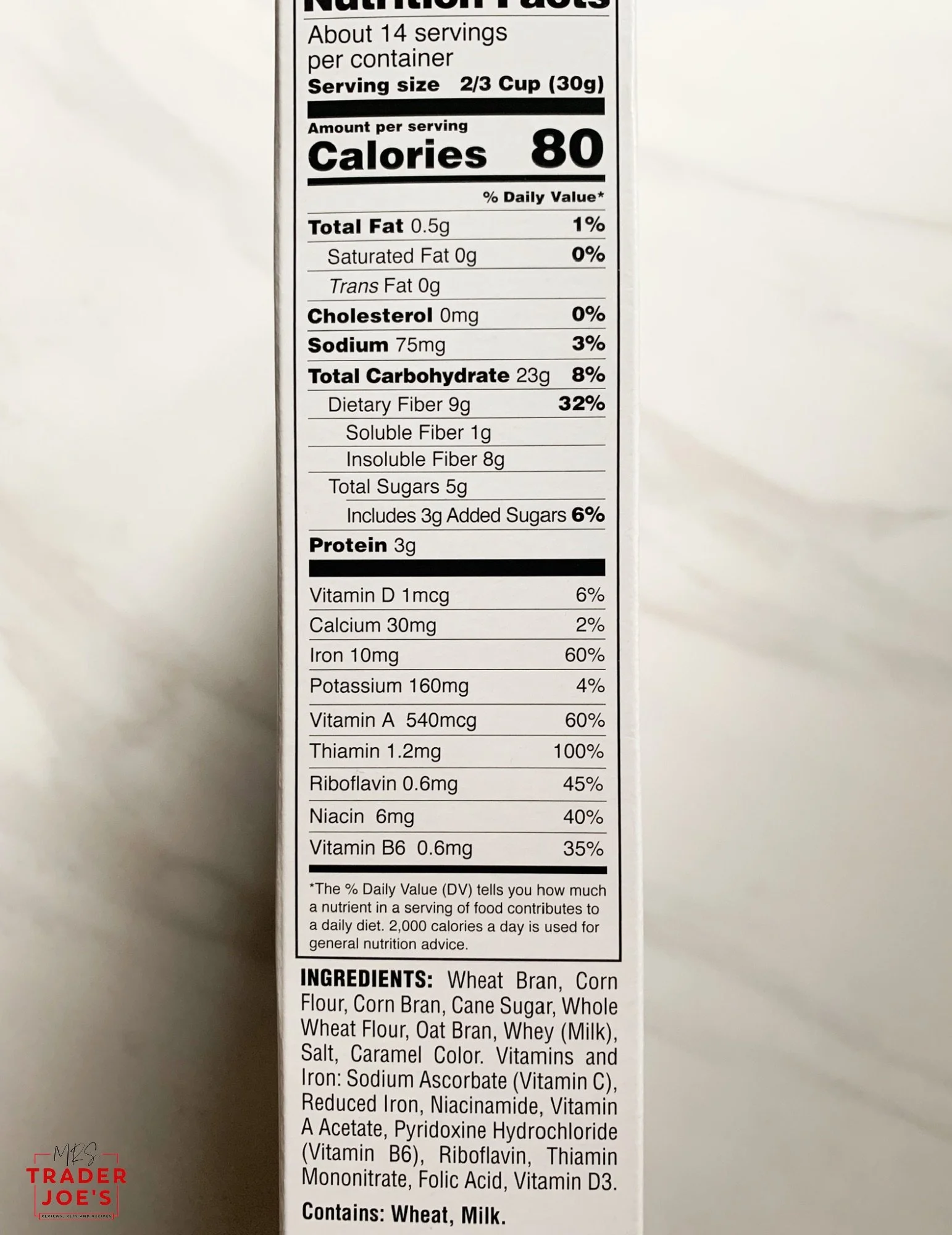 High Fiber Cereal — Mrs. Trader Joe's