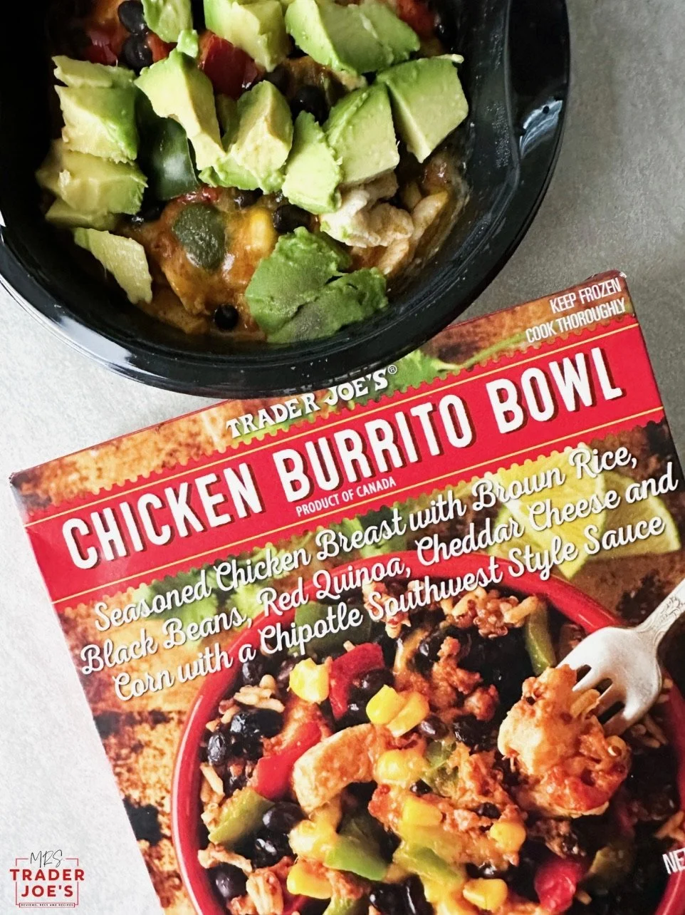 Chicken Burrito Bowl — Mrs. Trader Joe's