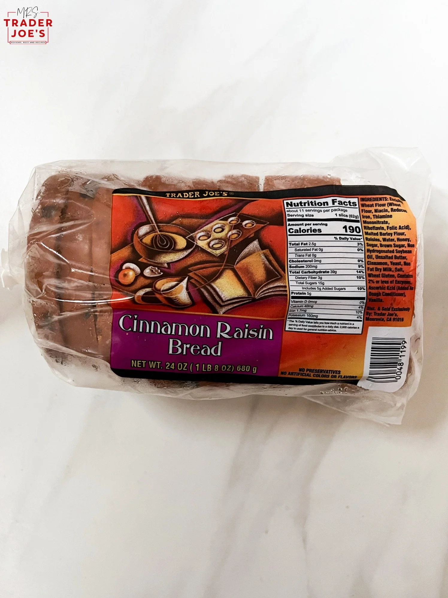 Cinnamon Raisin Bread — Mrs. Trader Joe's