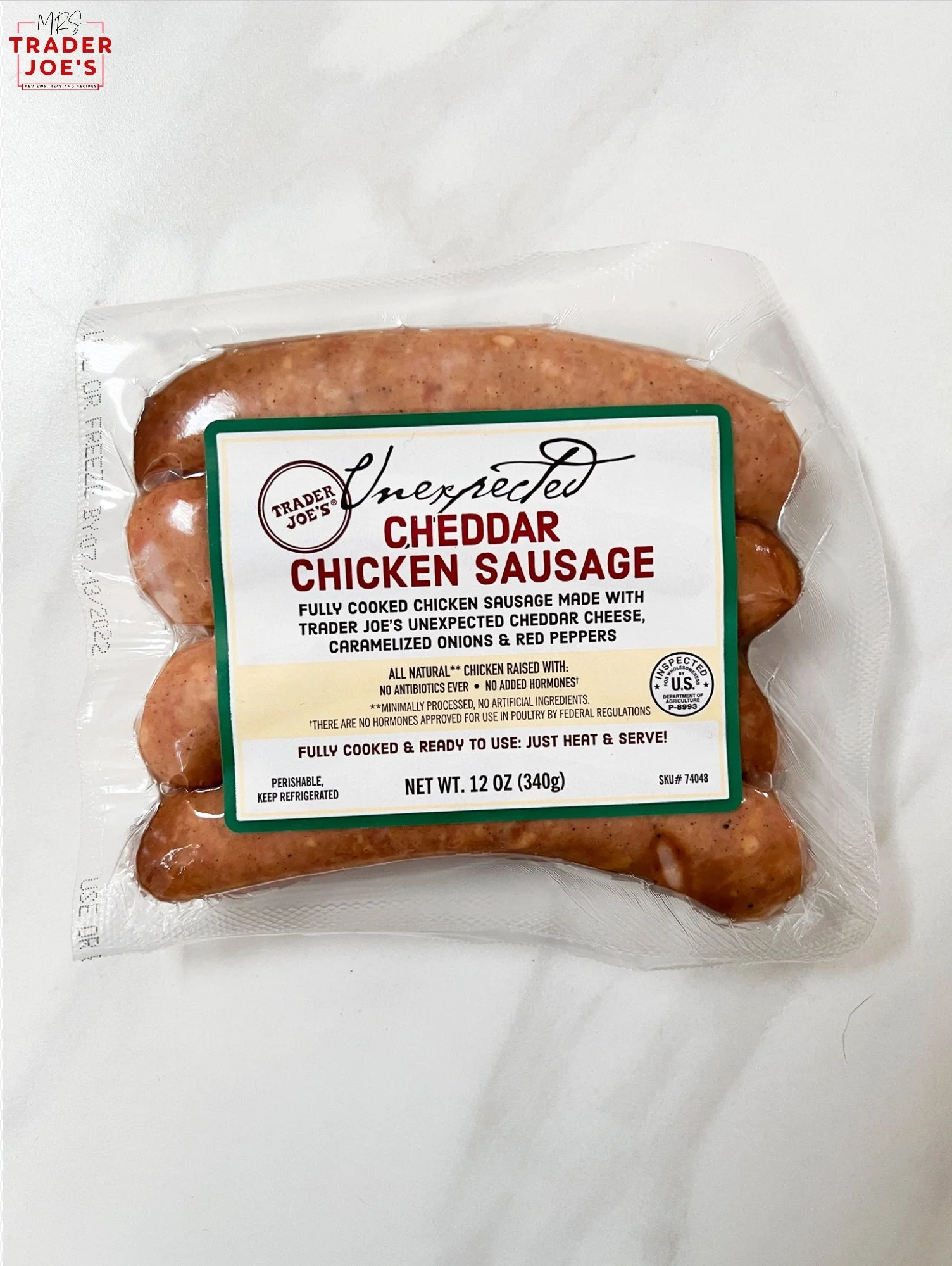 Unexpected Cheddar Chicken Sausage — Mrs. Trader Joe's