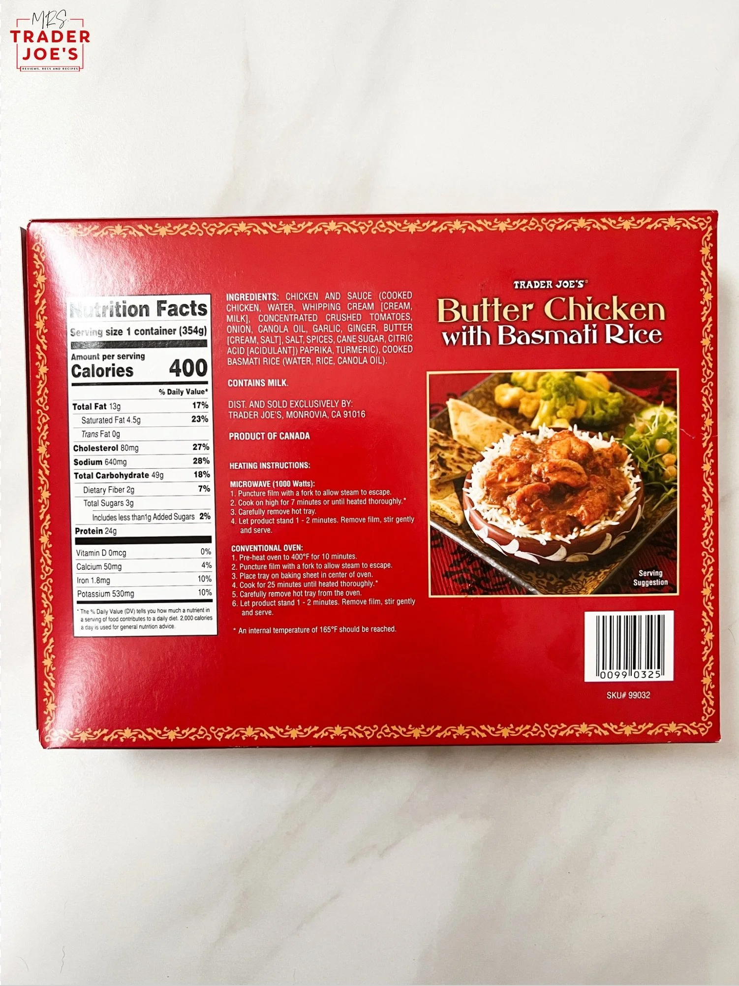 Butter Chicken — Mrs. Trader Joe's