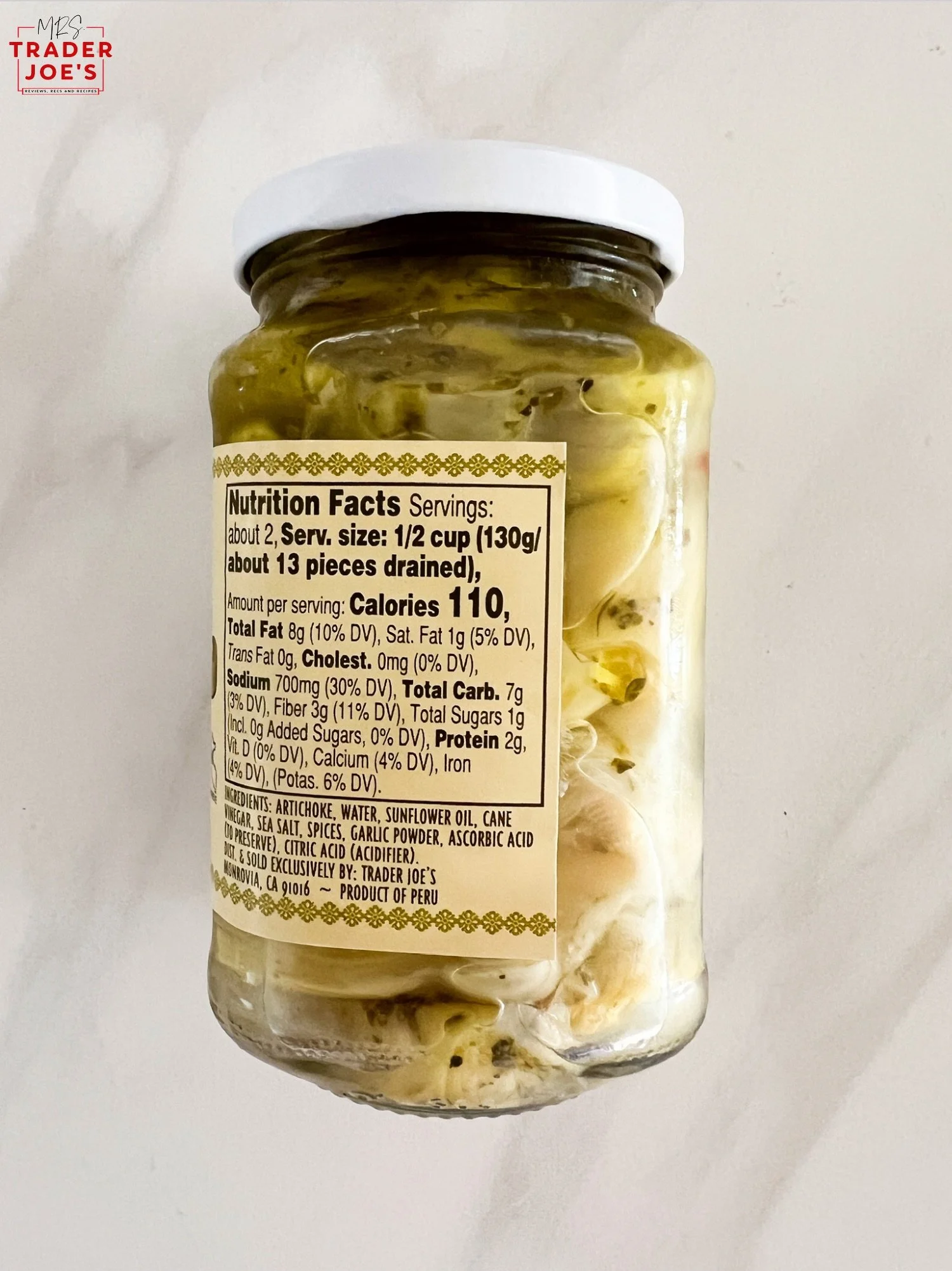 Marinated Artichokes — Mrs. Trader Joe's